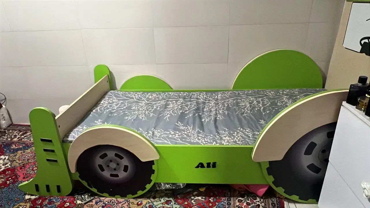 تخت کودک طرح لودر|تخت و سرویس خواب|ری, فیروزآبادی|دیوار