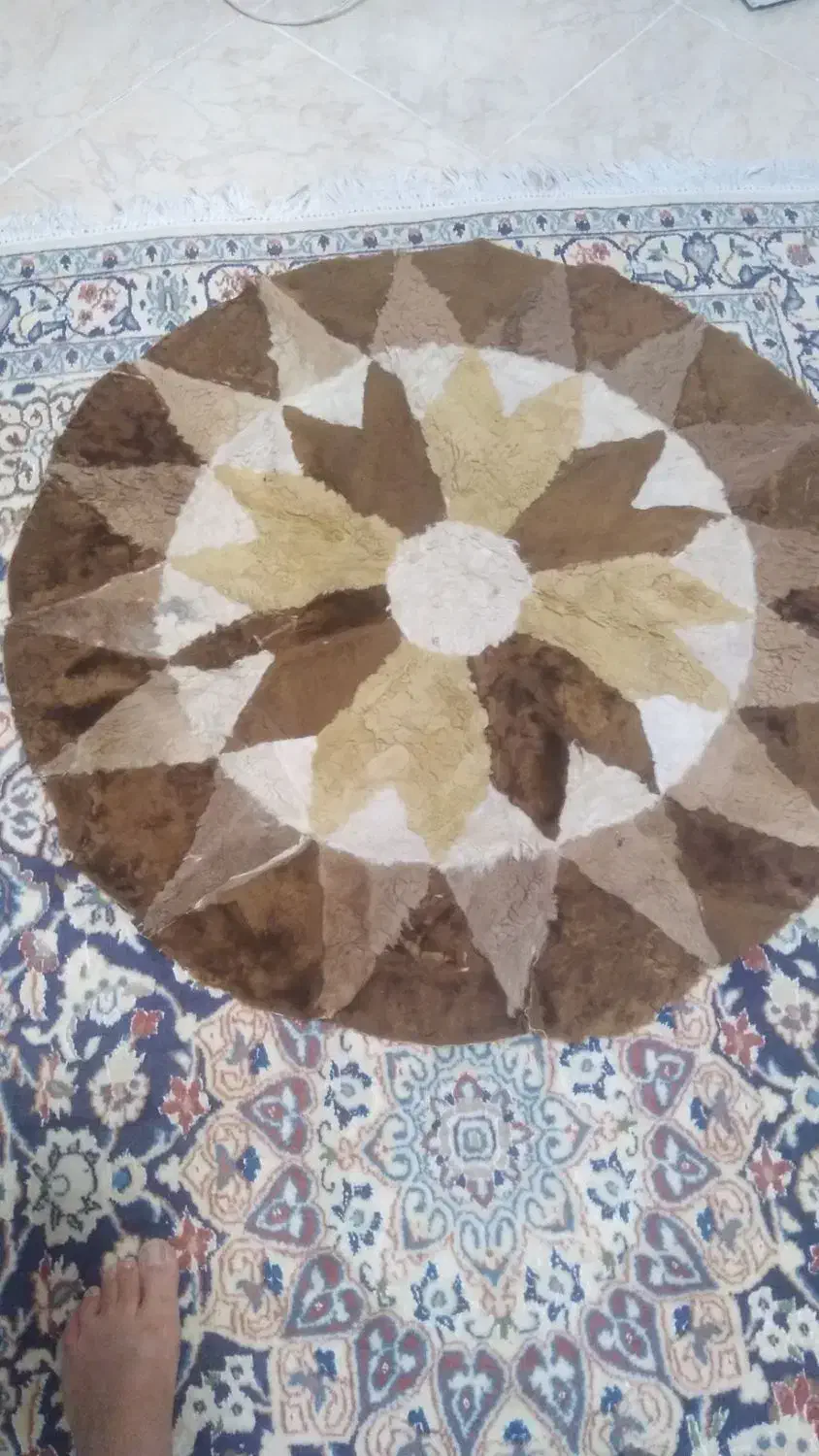 پوست طبیعی دباغی شده گوسفند گرد|صنایع دستی و سایر لوازم تزئینی|تهران, شهرک غرب|دیوار