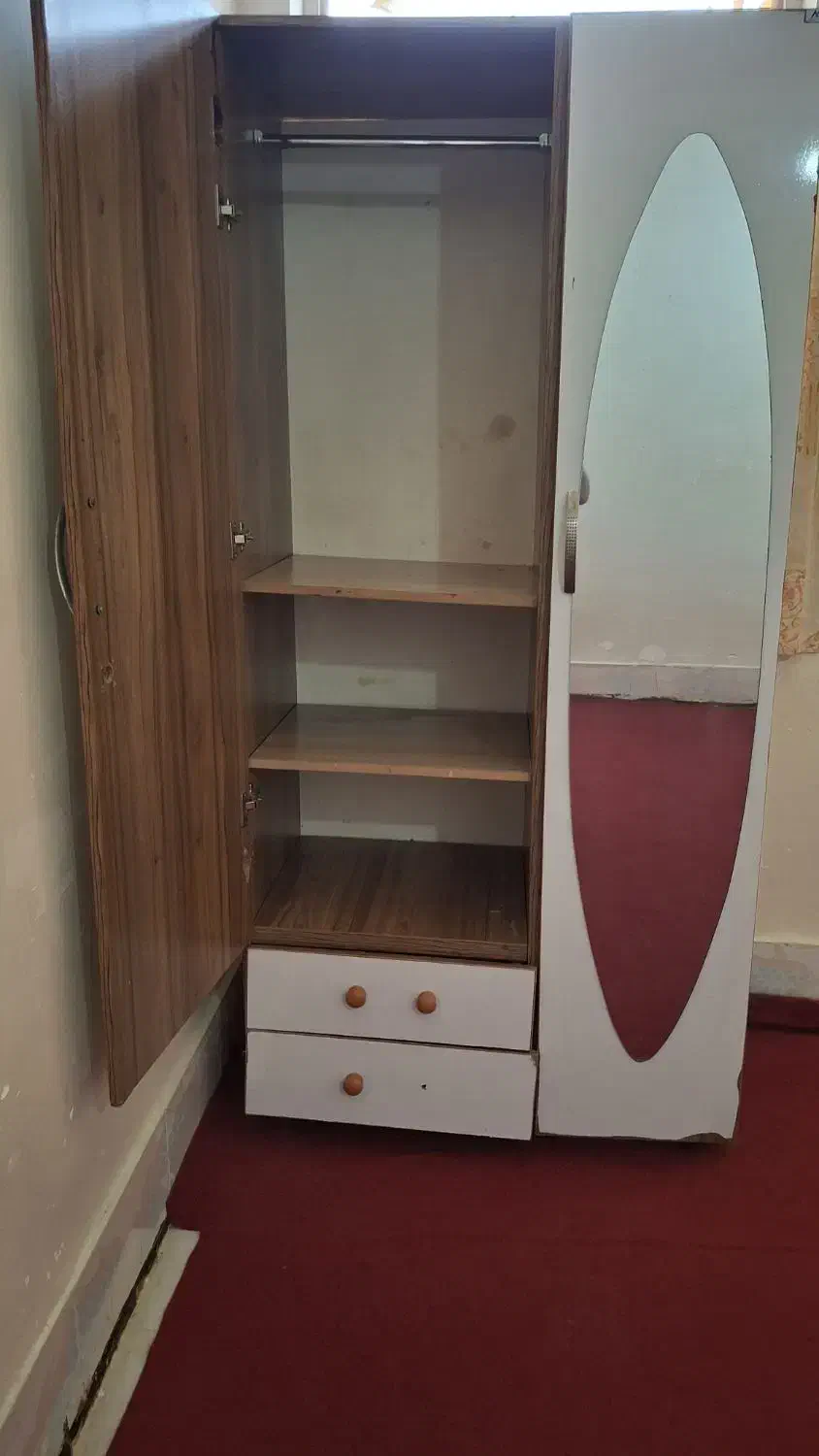 کمد لباسی چوبی ام دی اف|جاکفشی، کمد، دراور|آبادان, |دیوار