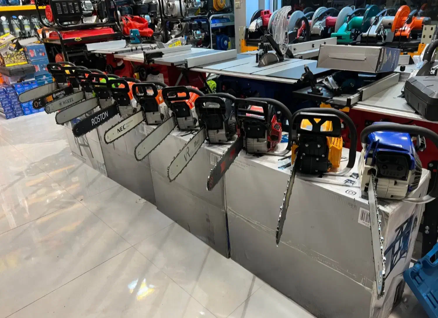 اره موتوری بنزینی برقی زنجیری هیوندا کره اورجینال|ماشین‌آلات صنعتی|تهران, شهید رجایی|دیوار