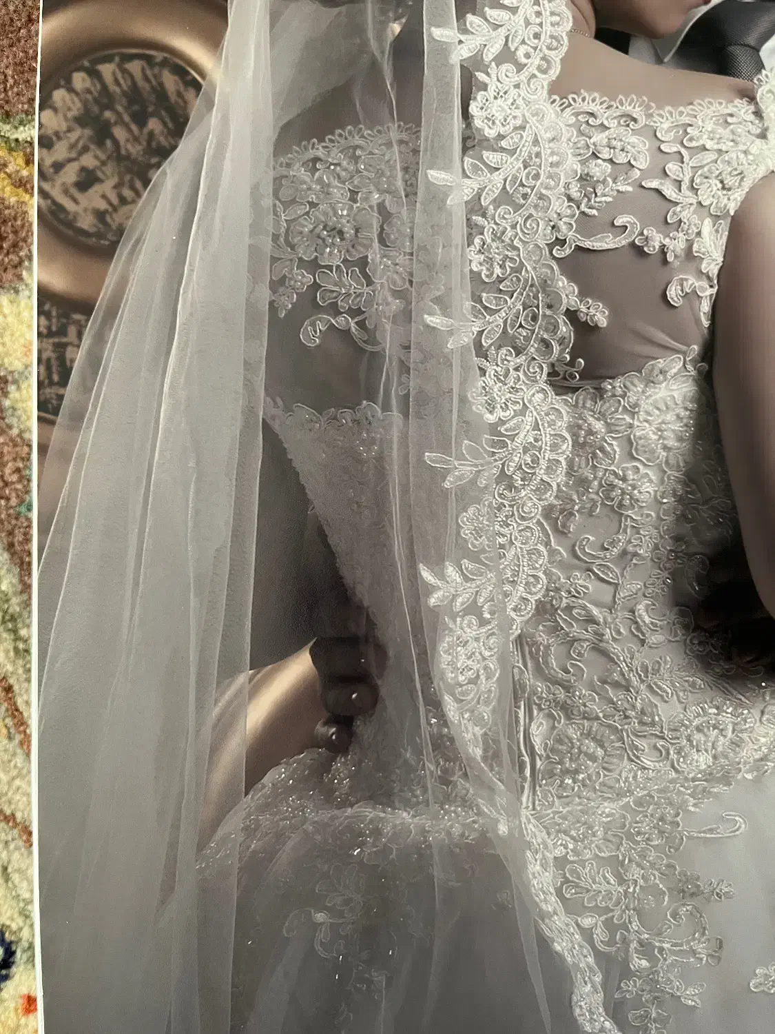 لباس عروس تمام دانتل|لباس|ری, دیلمان|دیوار