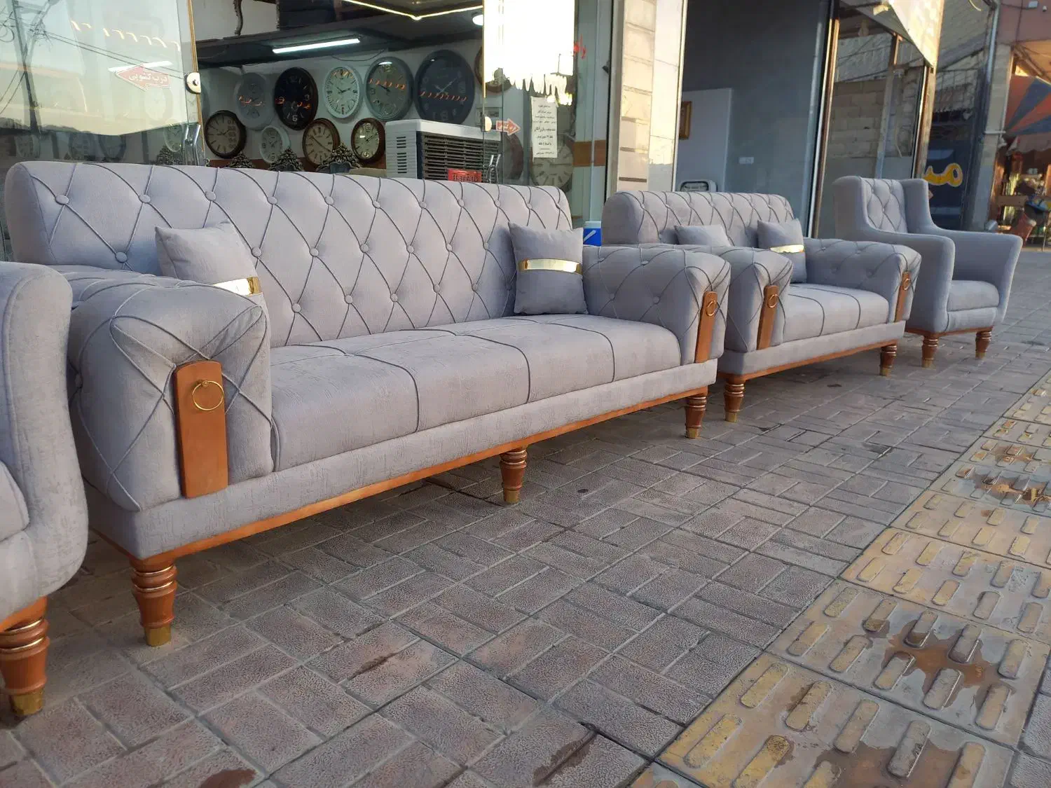 مبل ۷ نفره ۱۰ ماه واقعی|مبلمان خانگی و میز عسلی|خمینیشهر, |دیوار