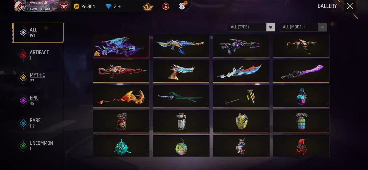 اکانت فری فایر|کنسول، بازی ویدئویی و آنلاین|شیراز, شاهچراغ|دیوار