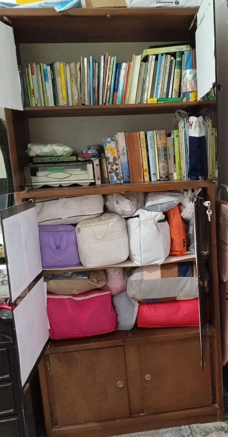 کتابخانه|کتابخانه، شلف، قفسه‌های دیواری|مشهد, مشکینی (شهرک غرب)|دیوار