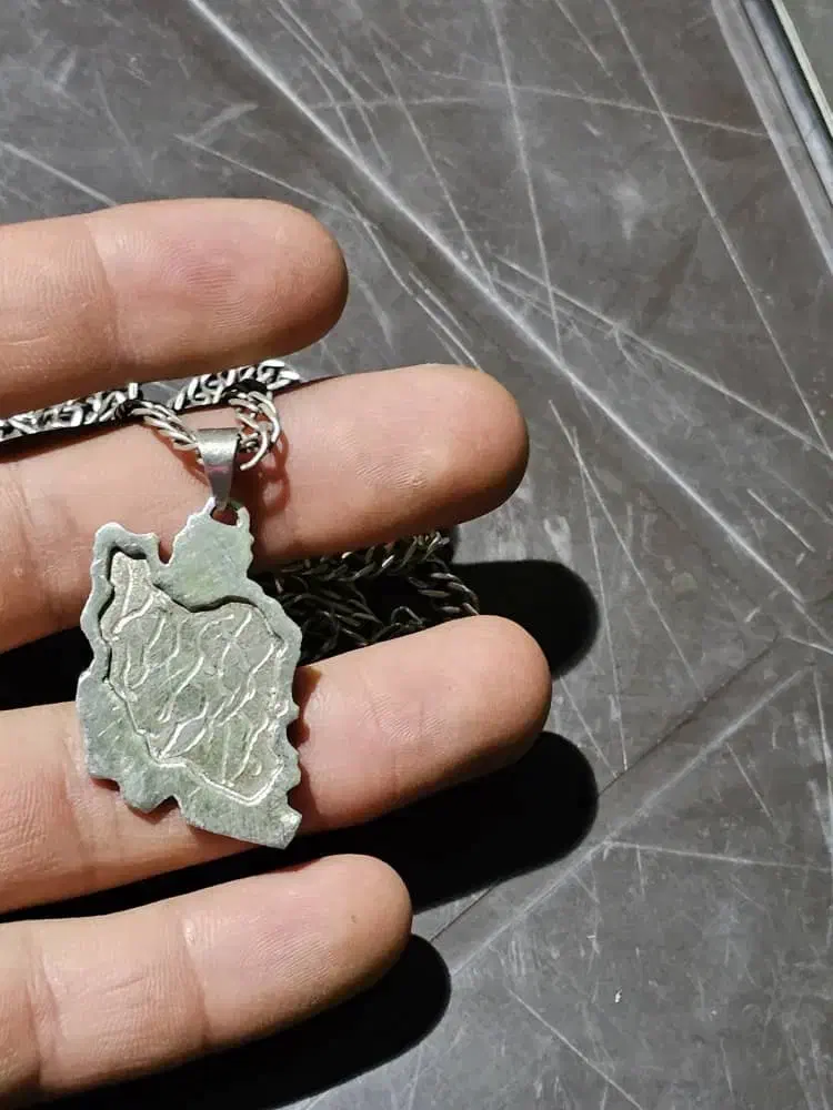 زنجیر و پلاک نقره عیار 925|جواهرات|اندیشه, شهرک کوثر|دیوار