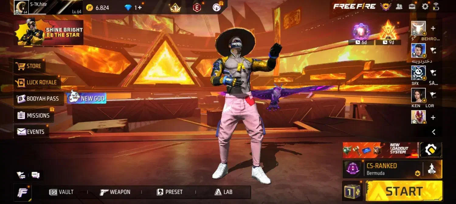 اکانت فری فایر|کنسول، بازی ویدئویی و آنلاین|نورآباد ممسنی, |دیوار