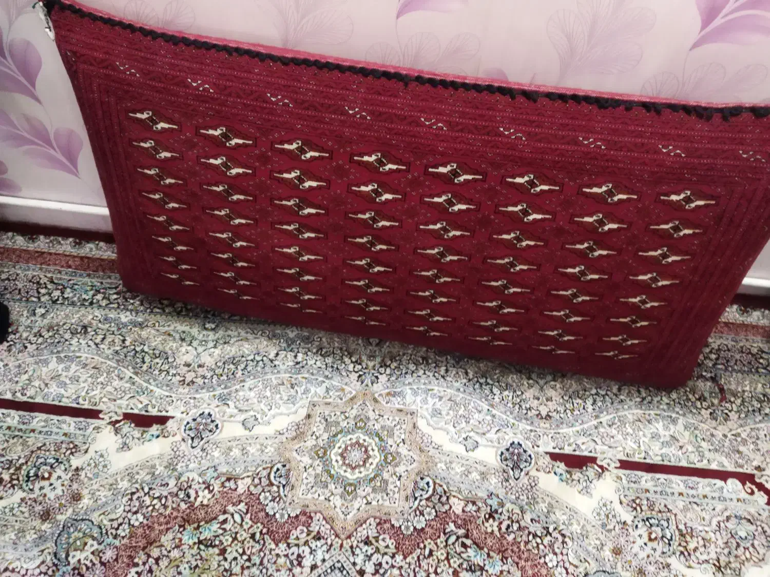 پشتی دستبافت ترکمنی|پشتی|مشهد, شاهد (شهرک غرب)|دیوار