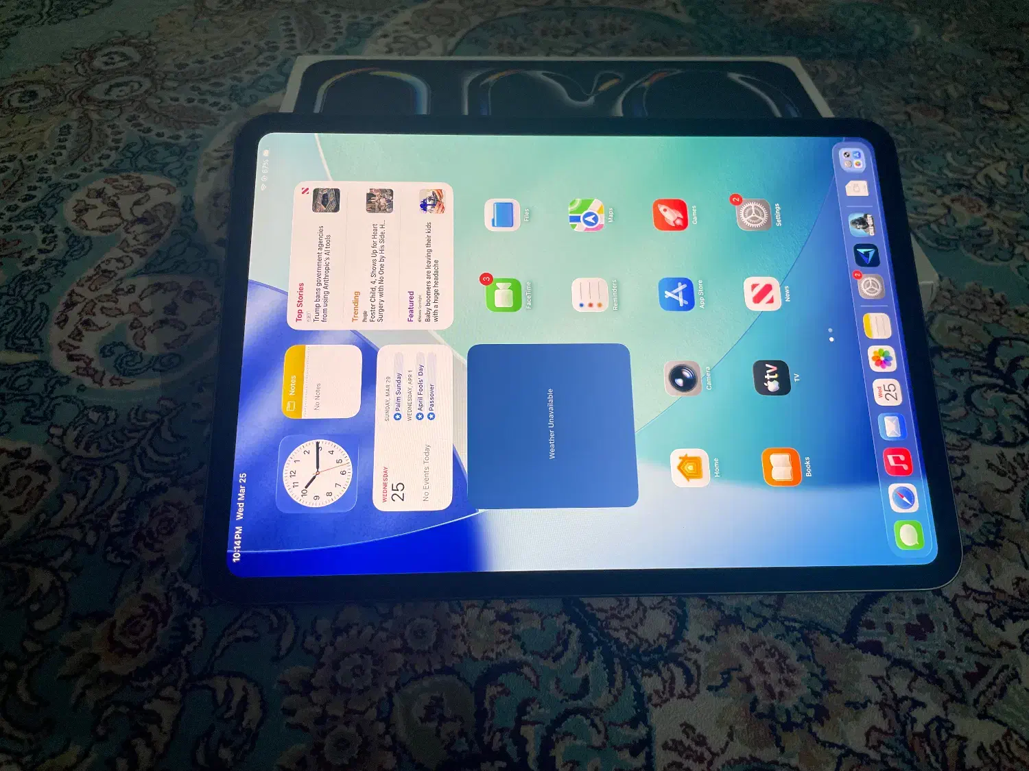 Ipad pro m4 256gig 11inch|تبلت|آکند, |دیوار