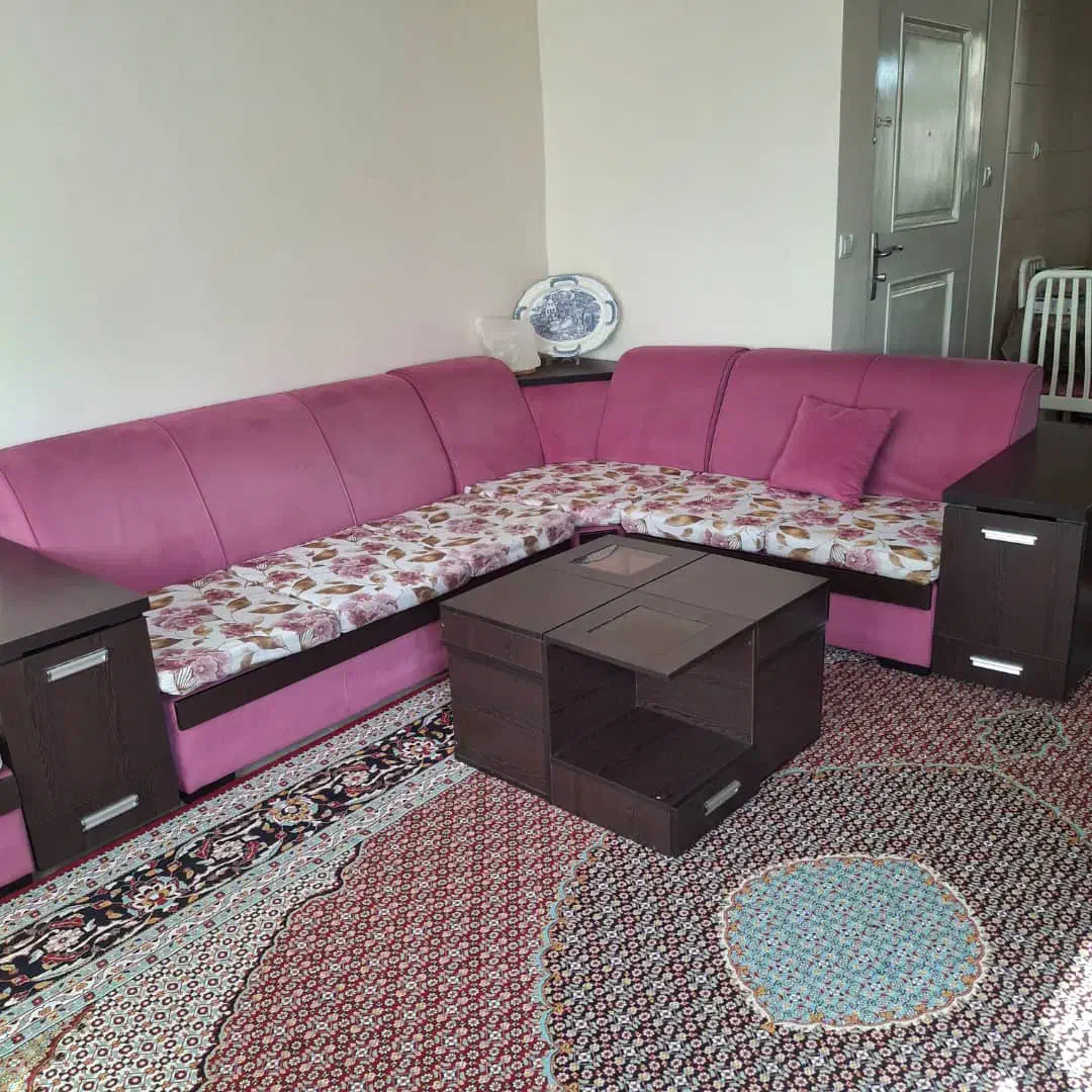 مبل راحتی ال ۷ نفره به همراه میز جلو مبلی|مبلمان خانگی و میز عسلی|تهران, نیروی دریایی|دیوار