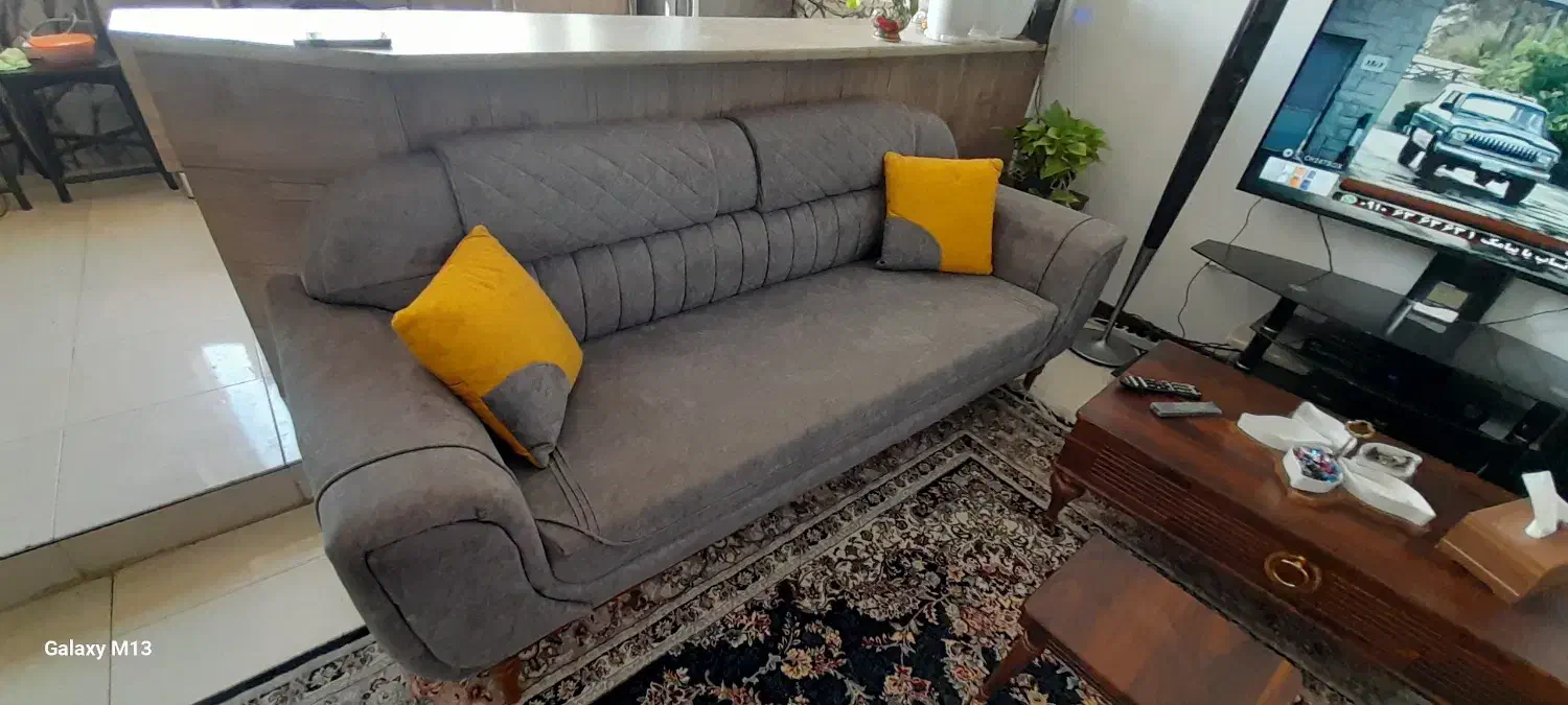 مبل۷نفره پارچه تُرک|مبلمان خانگی و میز عسلی|فشاپویه, |دیوار