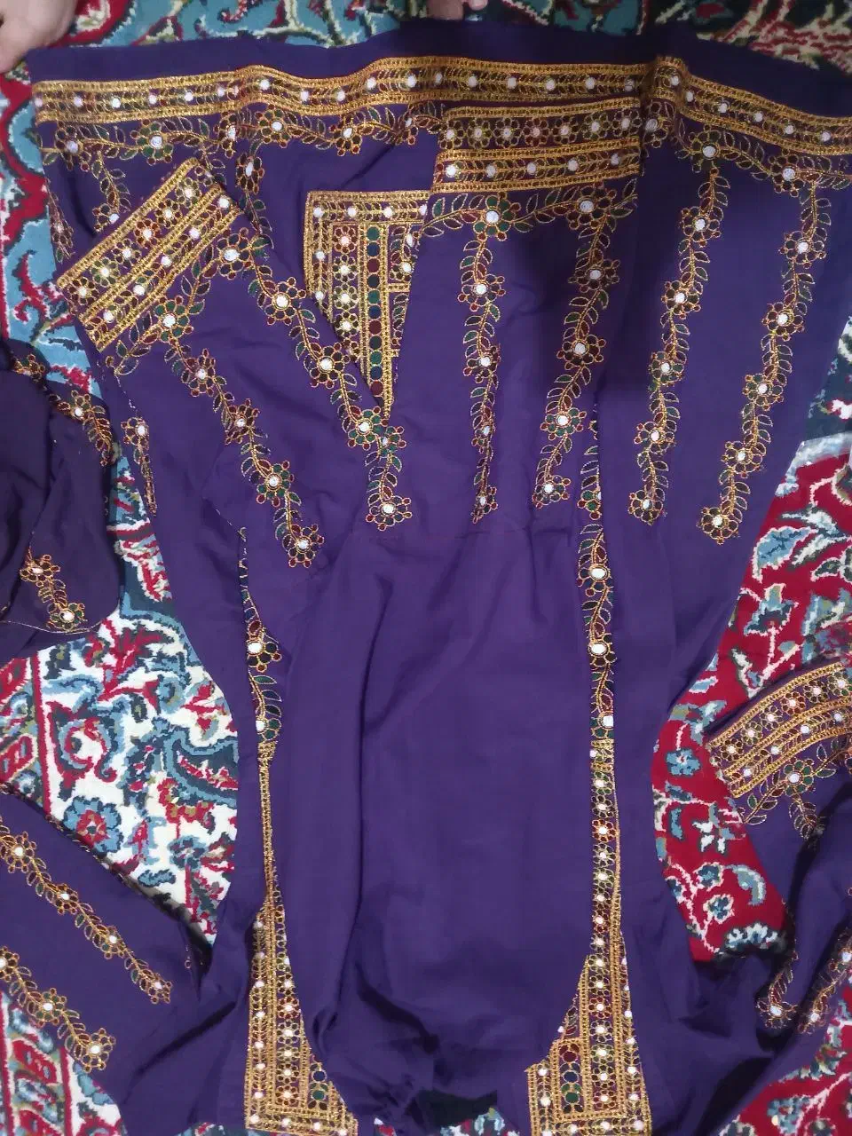 لباس بلوچی بنفش|لباس|زابل, |دیوار