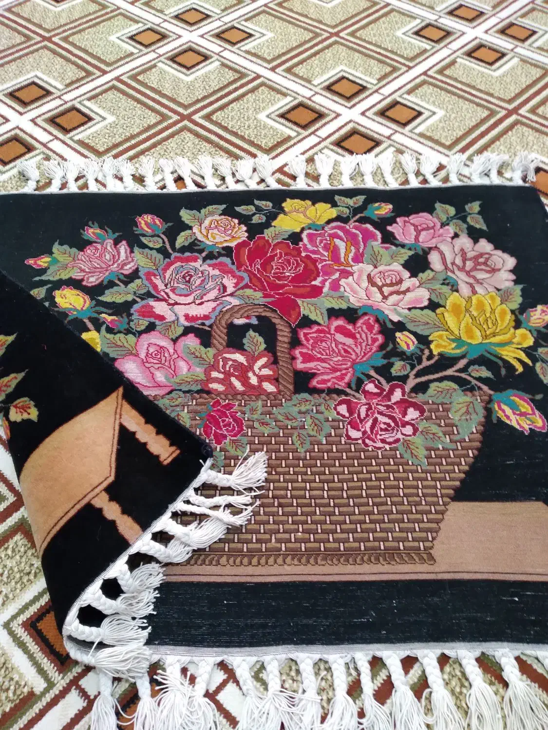 تابلو فرش دستبافت تبریز ۵۰رج|تابلو فرش|رباط‌کریم, الارد|دیوار