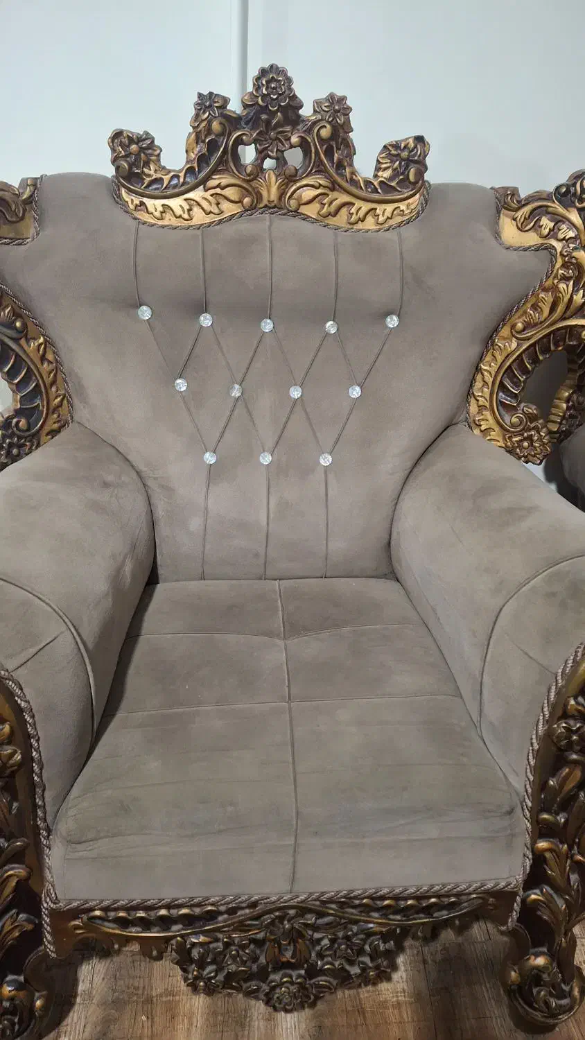 مبل سلطنتی ۹ نفره|مبلمان خانگی و میز عسلی|گرگان, |دیوار