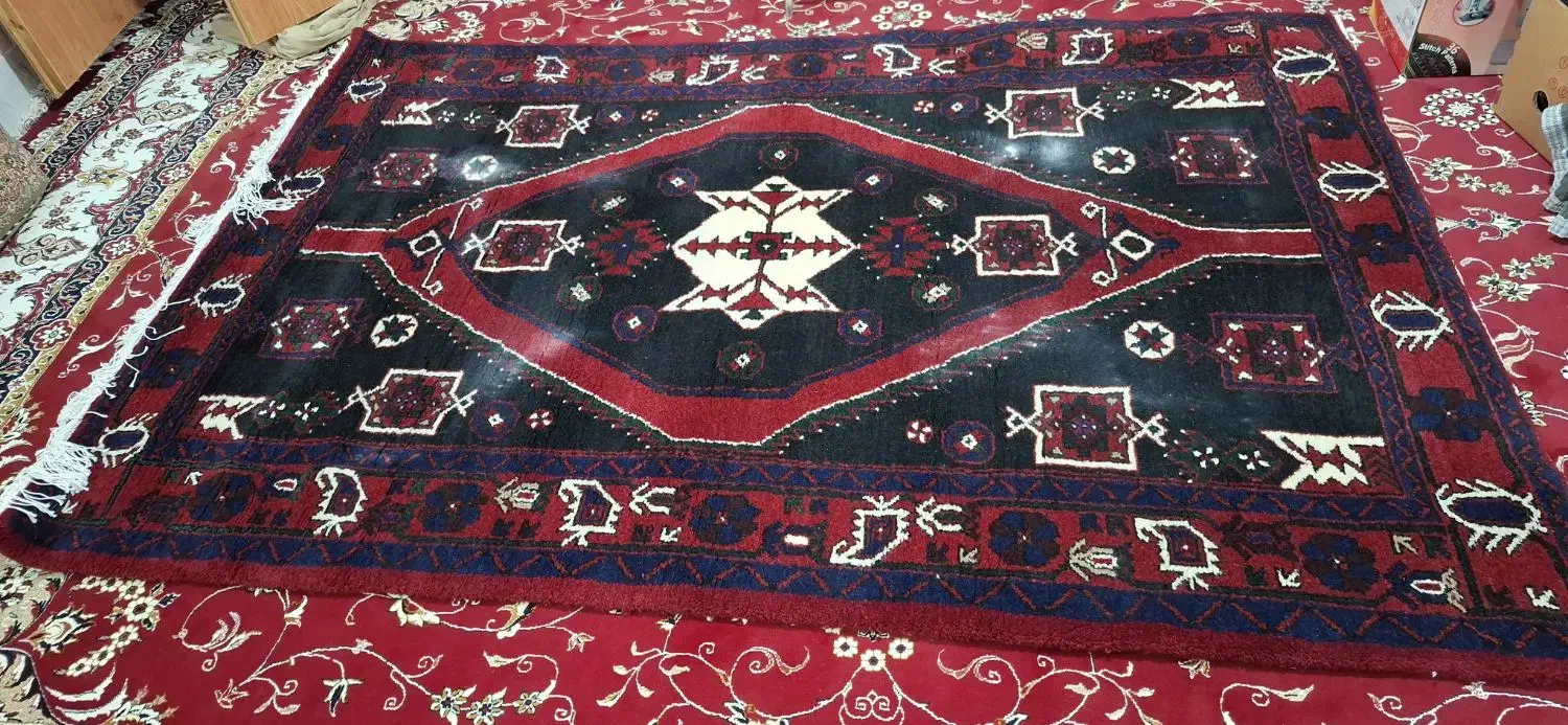 قالی خرسگ دستباف|فرش|قم, حاج زینل|دیوار