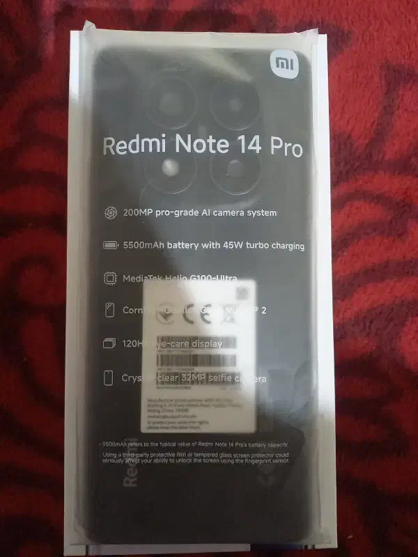 گوشی redmi not14 pro|موبایل|شیراز, گل سرخ|دیوار