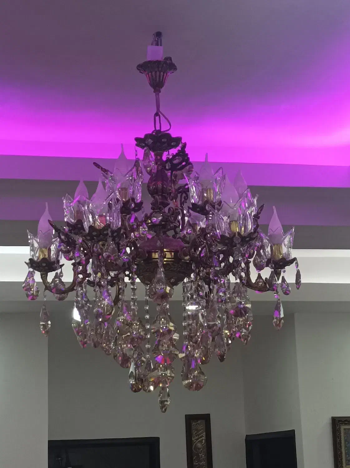 لوستر تمام برنج|لوستر و چراغ آویز|اندیشه, شهرک المهدی|دیوار