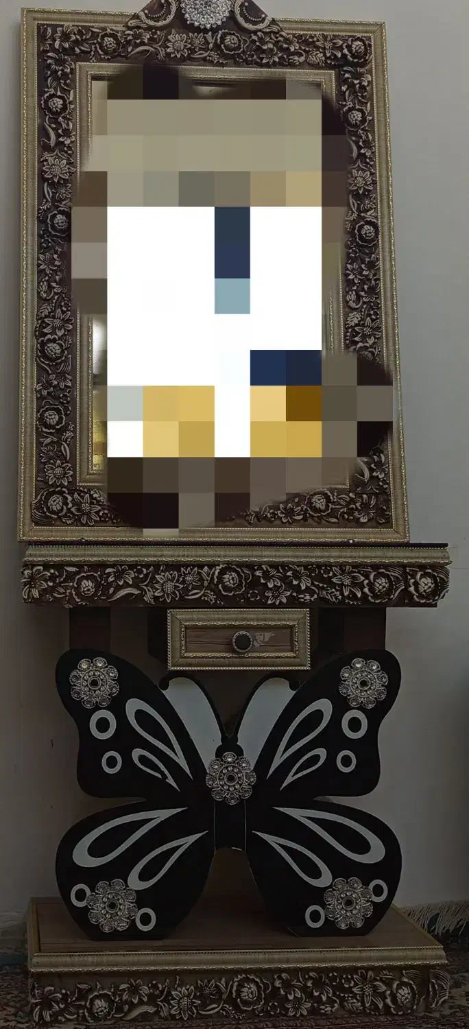 ایینه شمعدان|بوفه، ویترین، کنسول|زاهدان, |دیوار