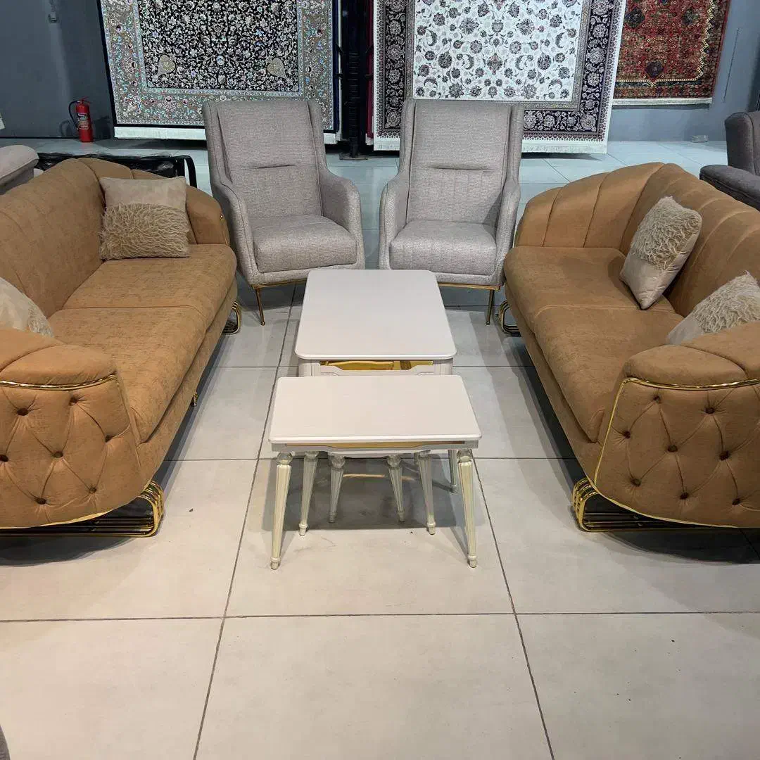 مبل 8نفره با بهترین پارچه و چوب/کد3030|مبلمان خانگی و میز عسلی|شیراز, لاله|دیوار