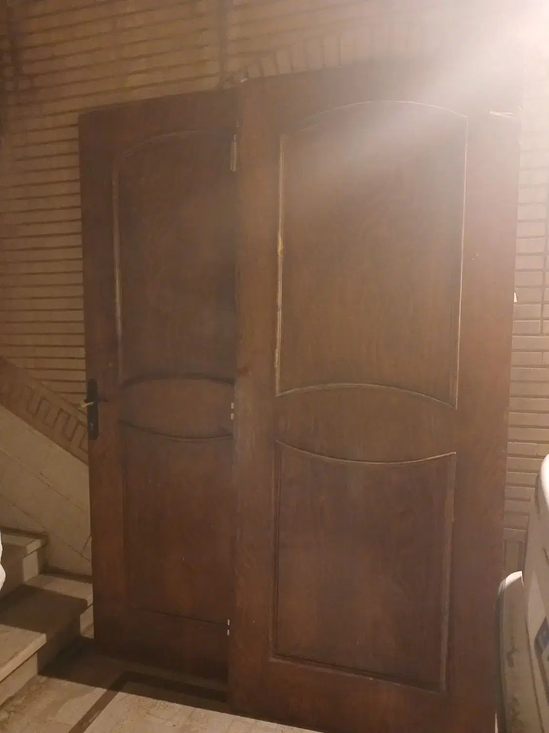 درب دو لنگه چوبی|مصالح و تجهیزات ساختمان|قم, دورشهر|دیوار