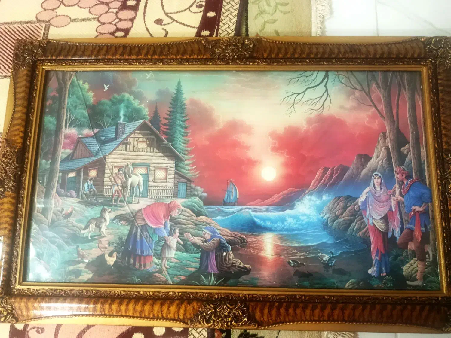 تابلو مفت و ارزان|تابلو فرش|نیشابور, خط کاشمر|دیوار