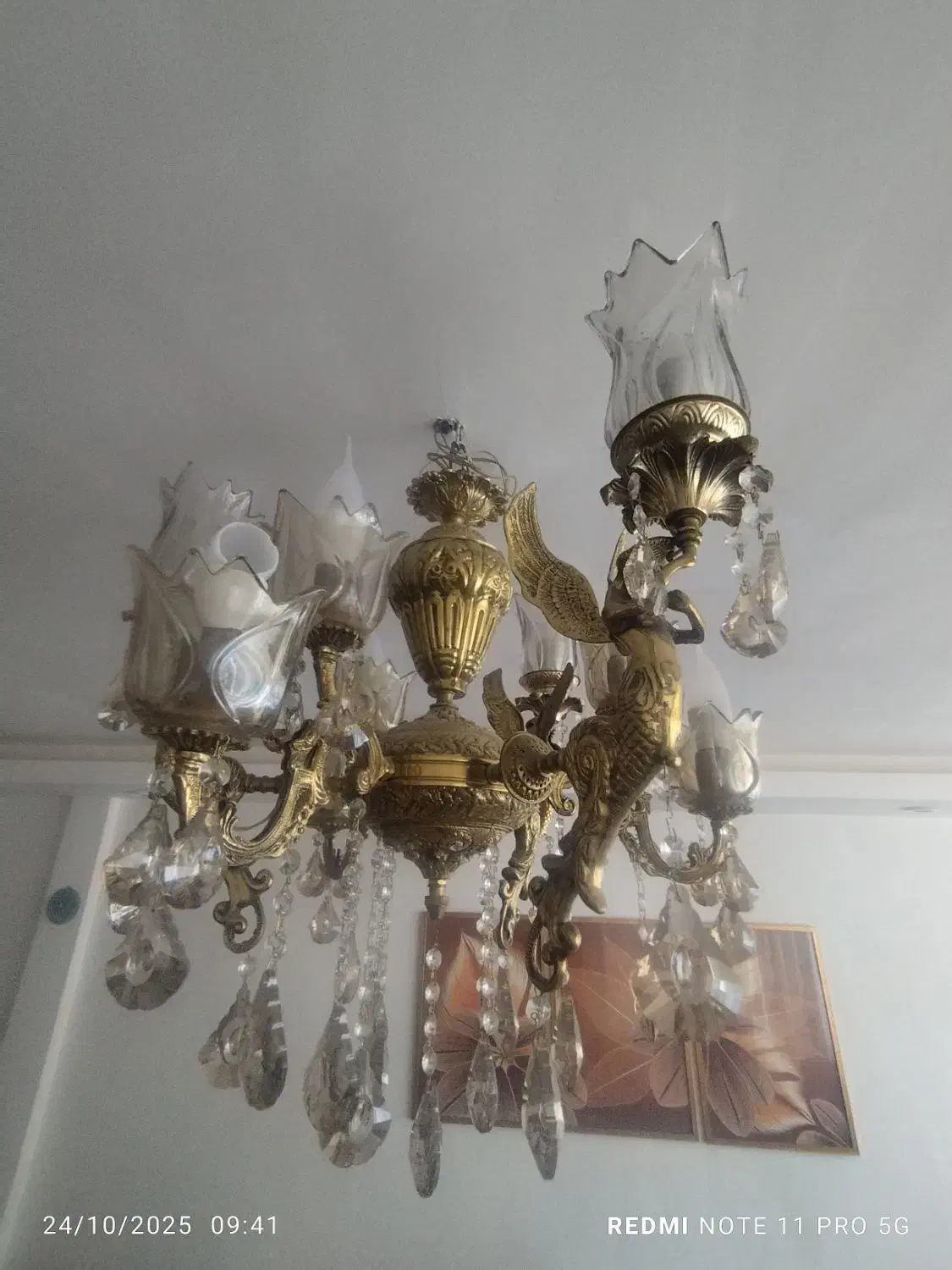 2عددلوستر برنزی|لوستر و چراغ آویز|کرج, کیانمهر|دیوار