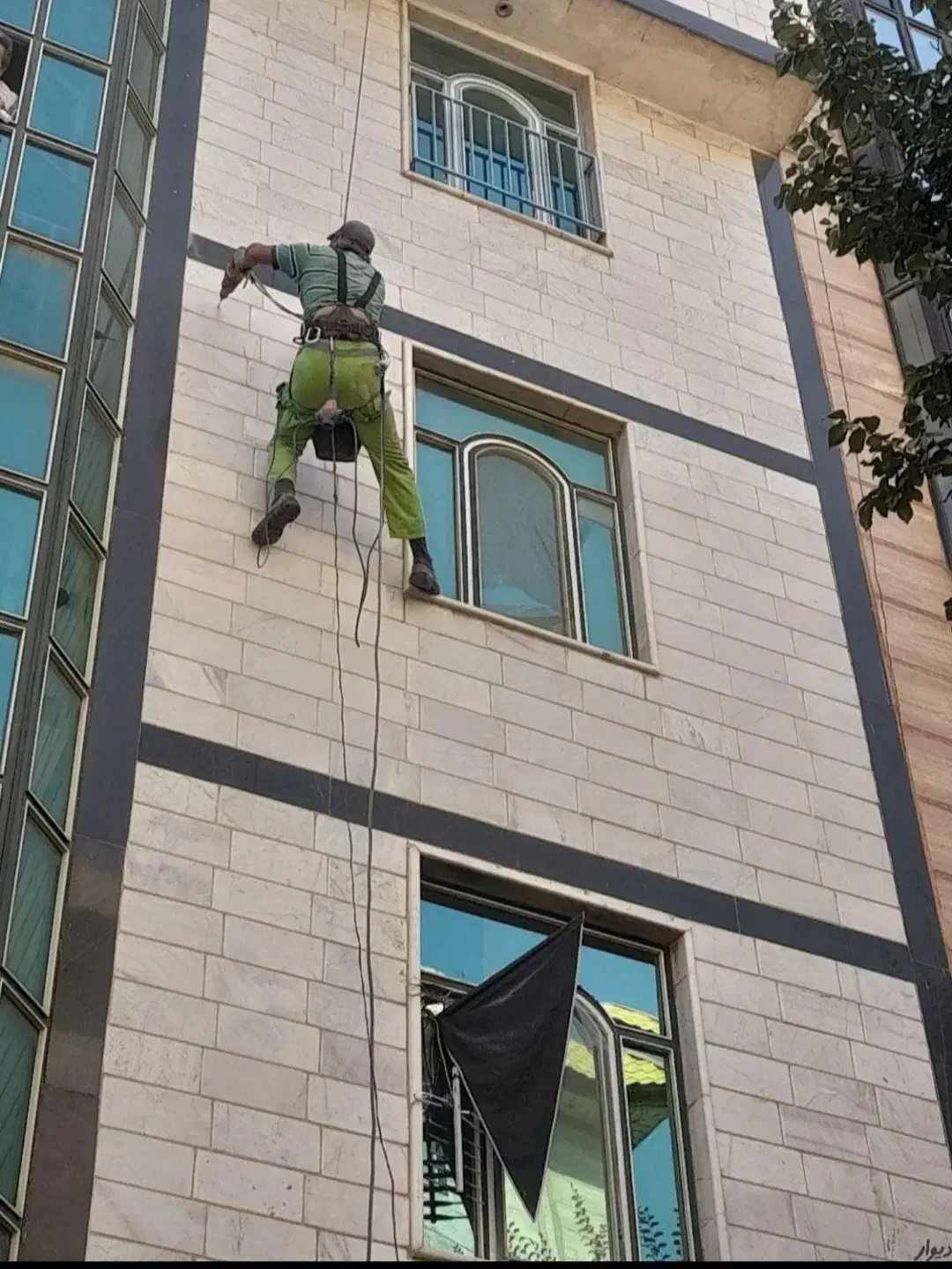 کار در ارتفاع کاردرارتفاع شستشوکنیتکس پیچرولپلاک و|خدمات پیشه و مهارت|شیراز, شهرک گلدشت حافظ‎|دیوار