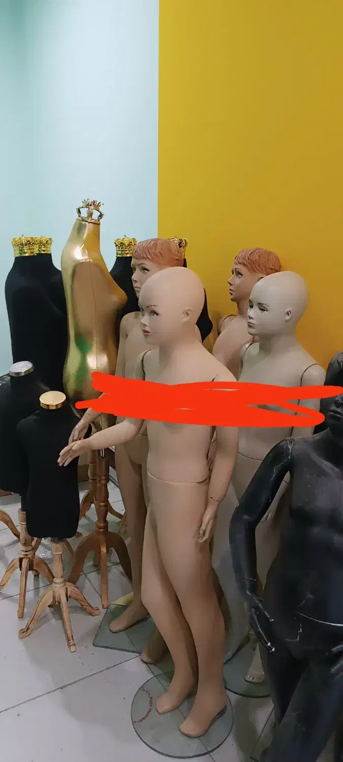 مانکن بچگانه زنانه نیم تنه چوبکار رگال هالوژن ریلی|فروشگاه و مغازه|بروجرد, |دیوار