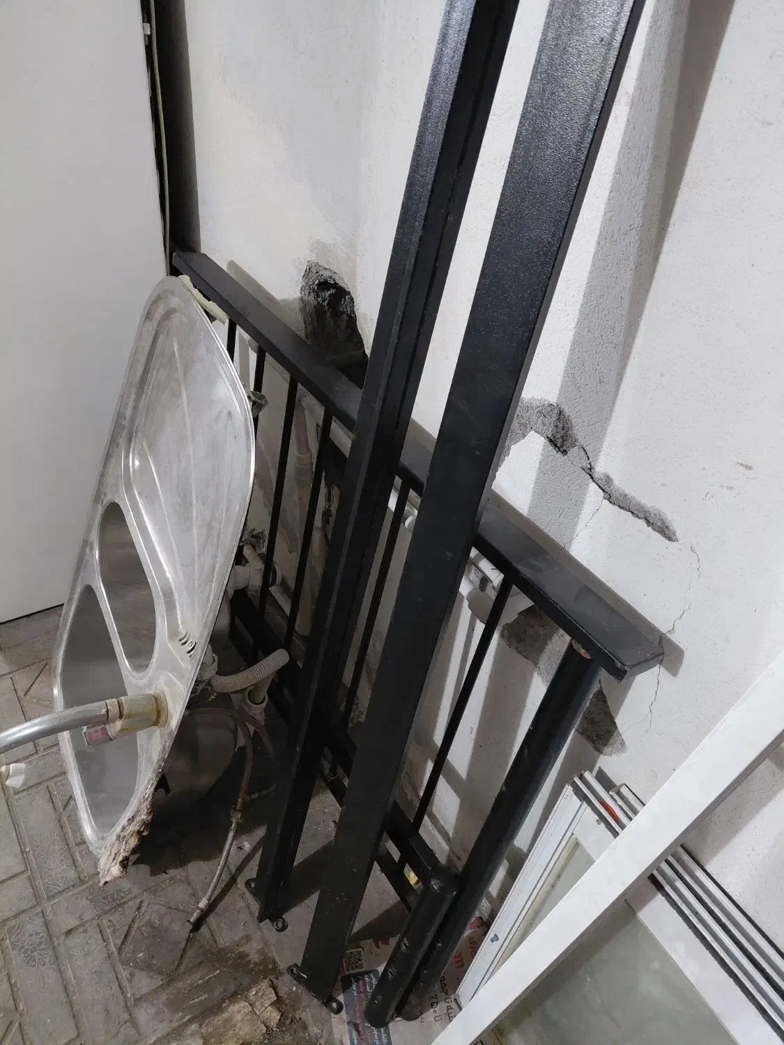 تشک دونفره همراه باتخت فلزی|تشک تختخواب|رشت, جهاد|دیوار