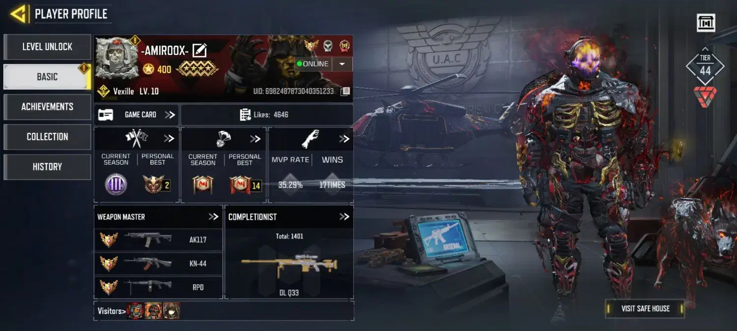 اکانت کالاف گوست متیک فول داماسش بازه|کنسول، بازی ویدئویی و آنلاین|نیشابور, شهید جعفری|دیوار