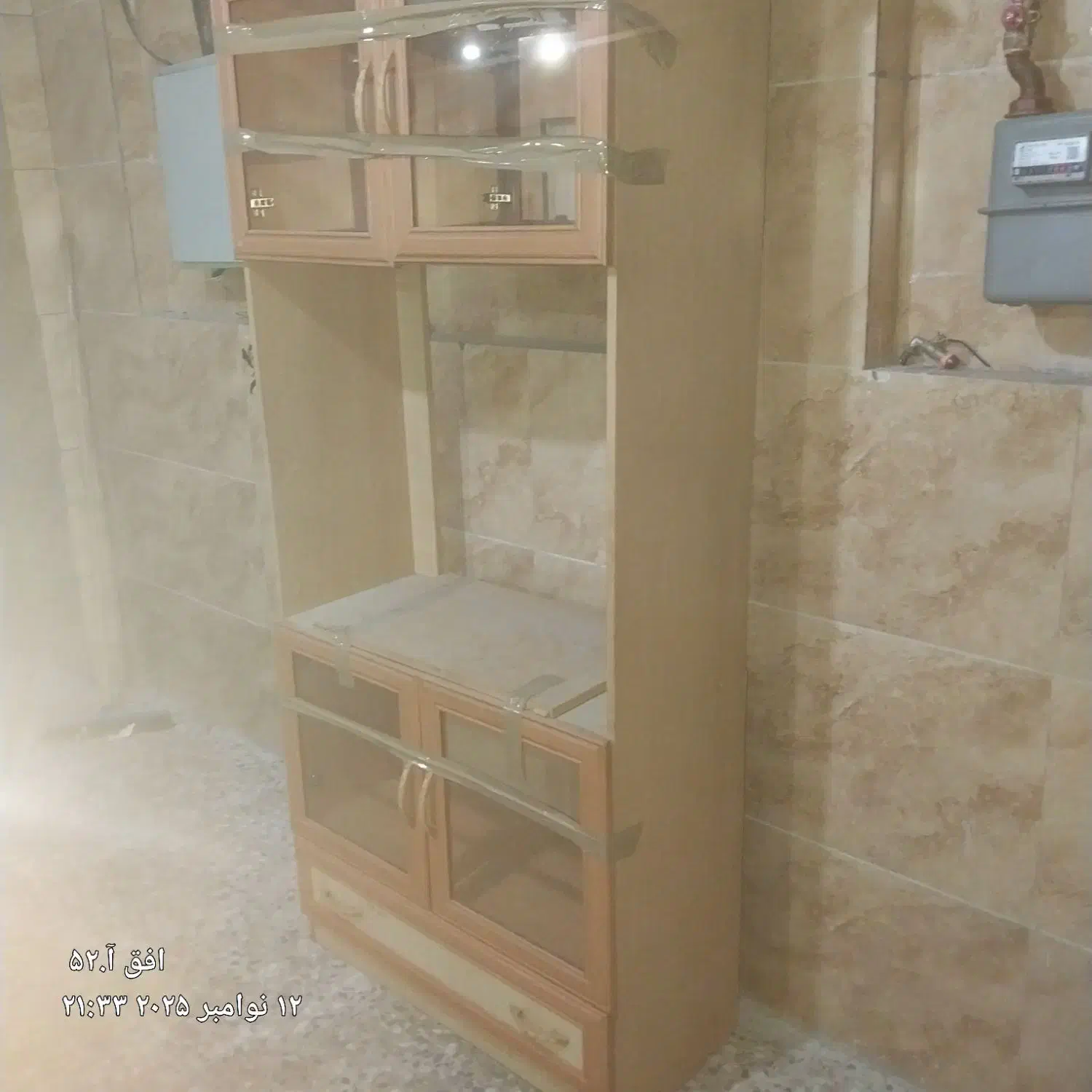 زیرتلویزن ام دی اف شیشیه رفلاکس|میز تلویزیون|شیراز, تلخ داش|دیوار