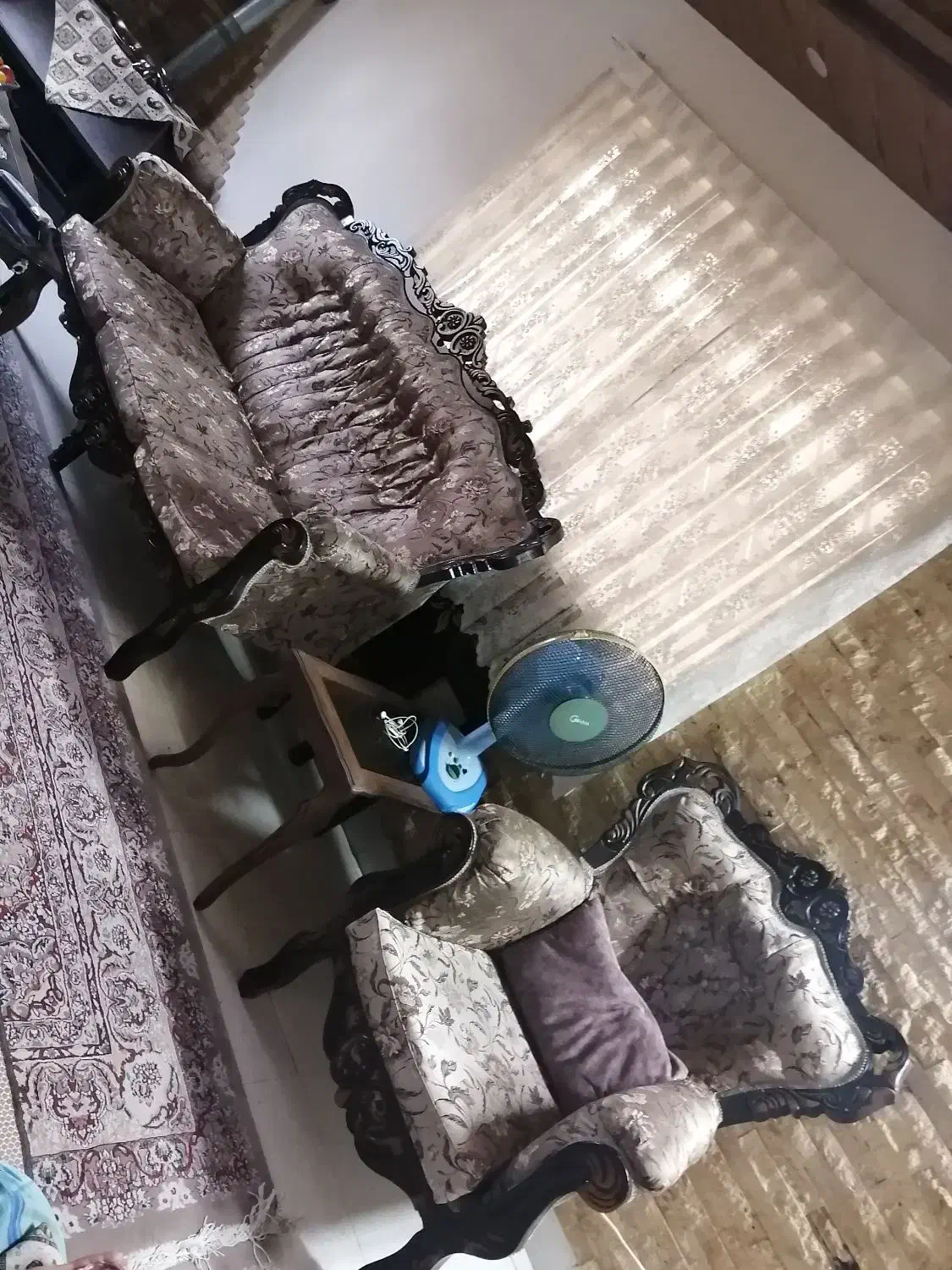 مبل استیل درجه یک وسایل ویلا نوو کنسول آیینه|حراج|آمل, |دیوار