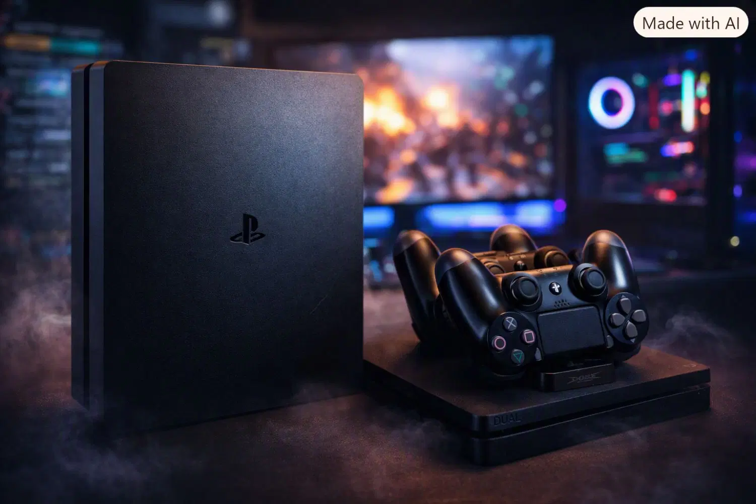 PS4 SLIM|کنسول، بازی ویدئویی و آنلاین|اندیشه, اندیشه فاز ۳|دیوار