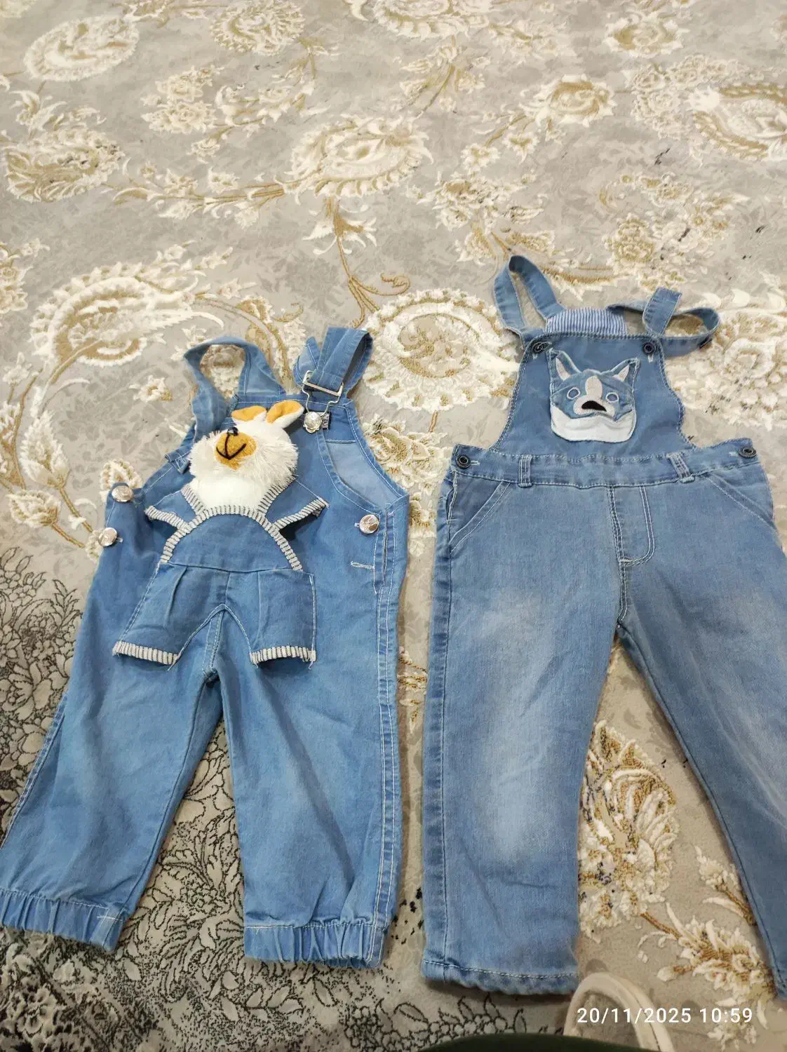 شلوار لی و پیشبندی بچگانه|کفش و لباس بچه|علیآباد کتول, |دیوار