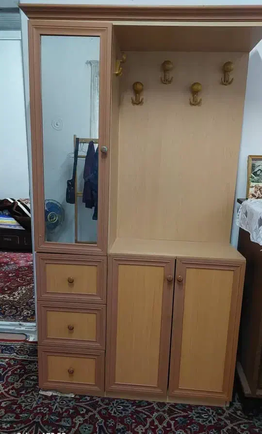 جا کفشی کمدبا آینه|جاکفشی، کمد، دراور|بندر انزلی, امامزاده|دیوار