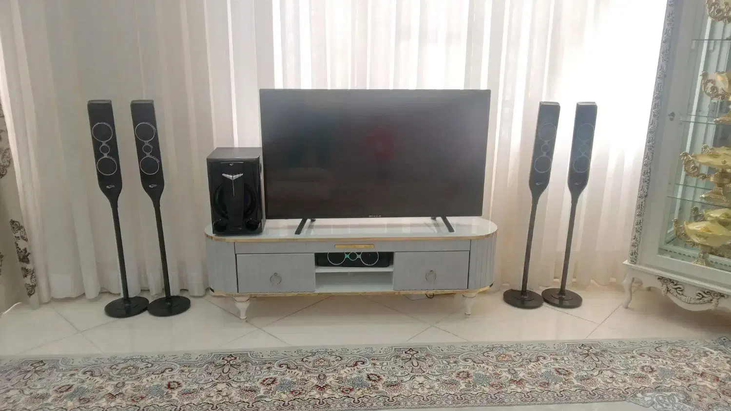 سینما خانواده|سیستم صوتی خانگی|زاوه, |دیوار