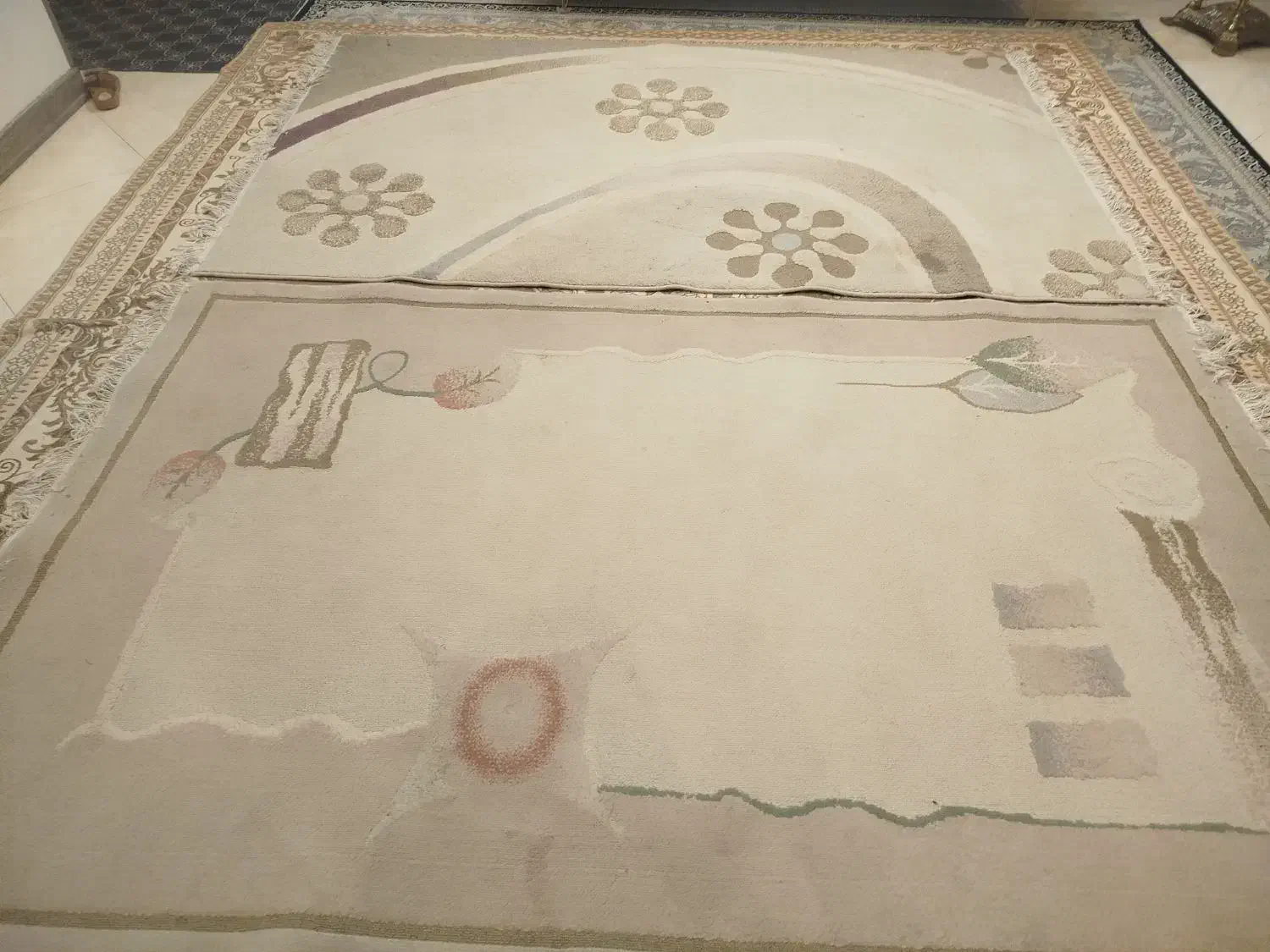 یک جفت فرش چهار متری کاملا سالم|فرش|اصفهان, خانه اصفهان|دیوار