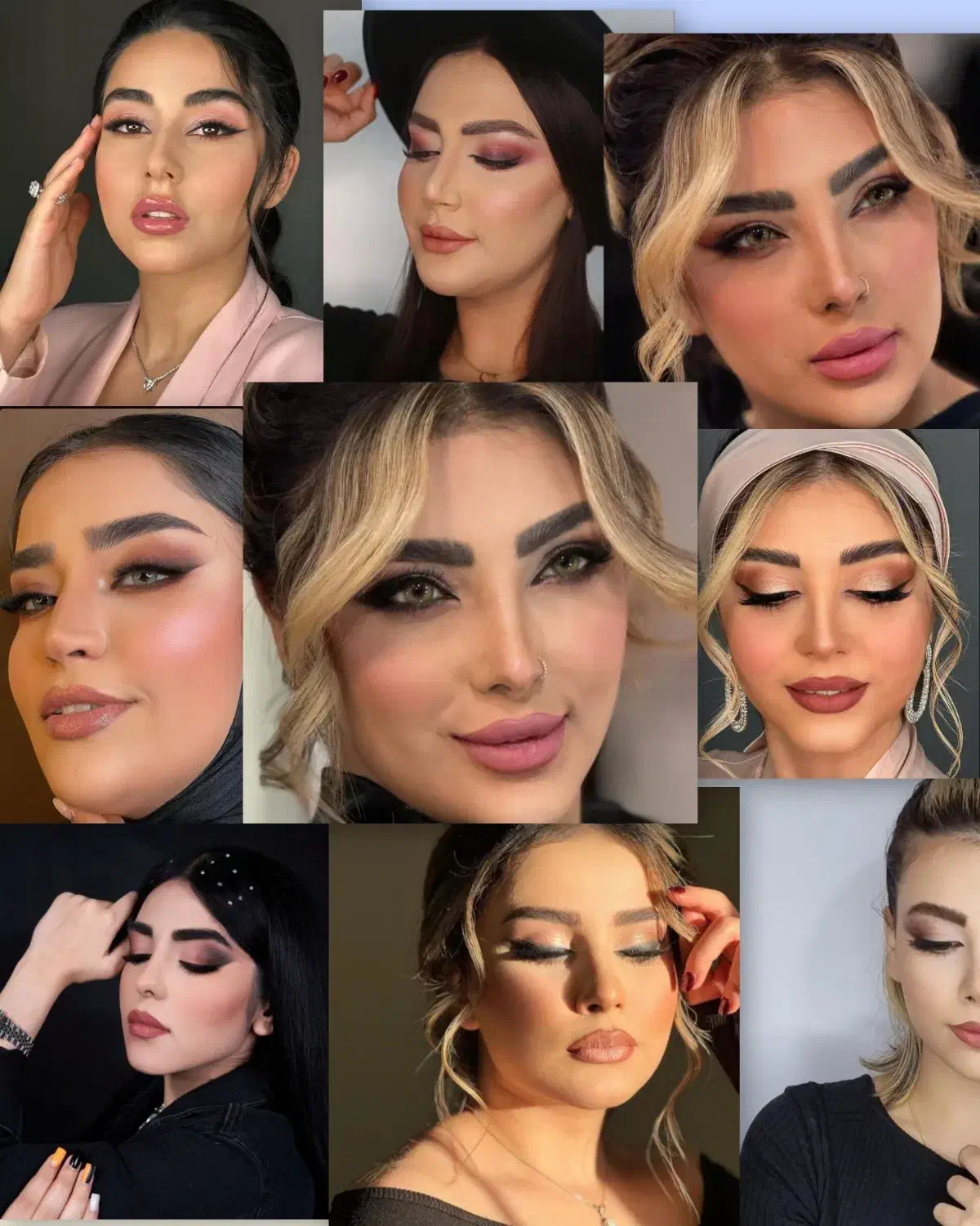 خدمات میکاپ وشنیون و رنگ و لایت و کاشت ناخن و مژه|خدمات آرایشگری و زیبایی|خرمآباد, |دیوار