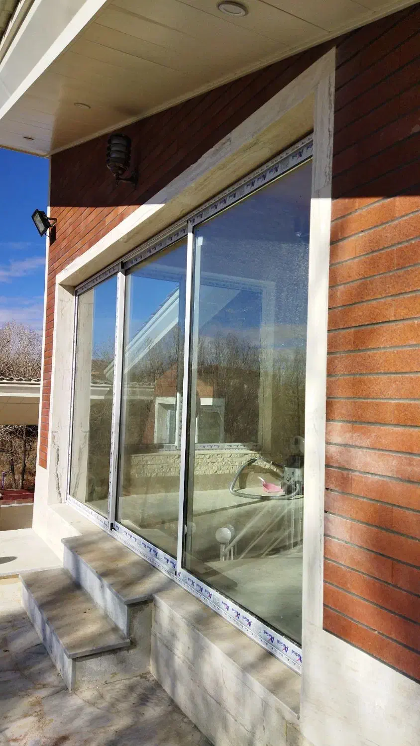 شیشه سکوریت دوجداره ساختمانی|خدمات پیشه و مهارت|فلاورجان, |دیوار