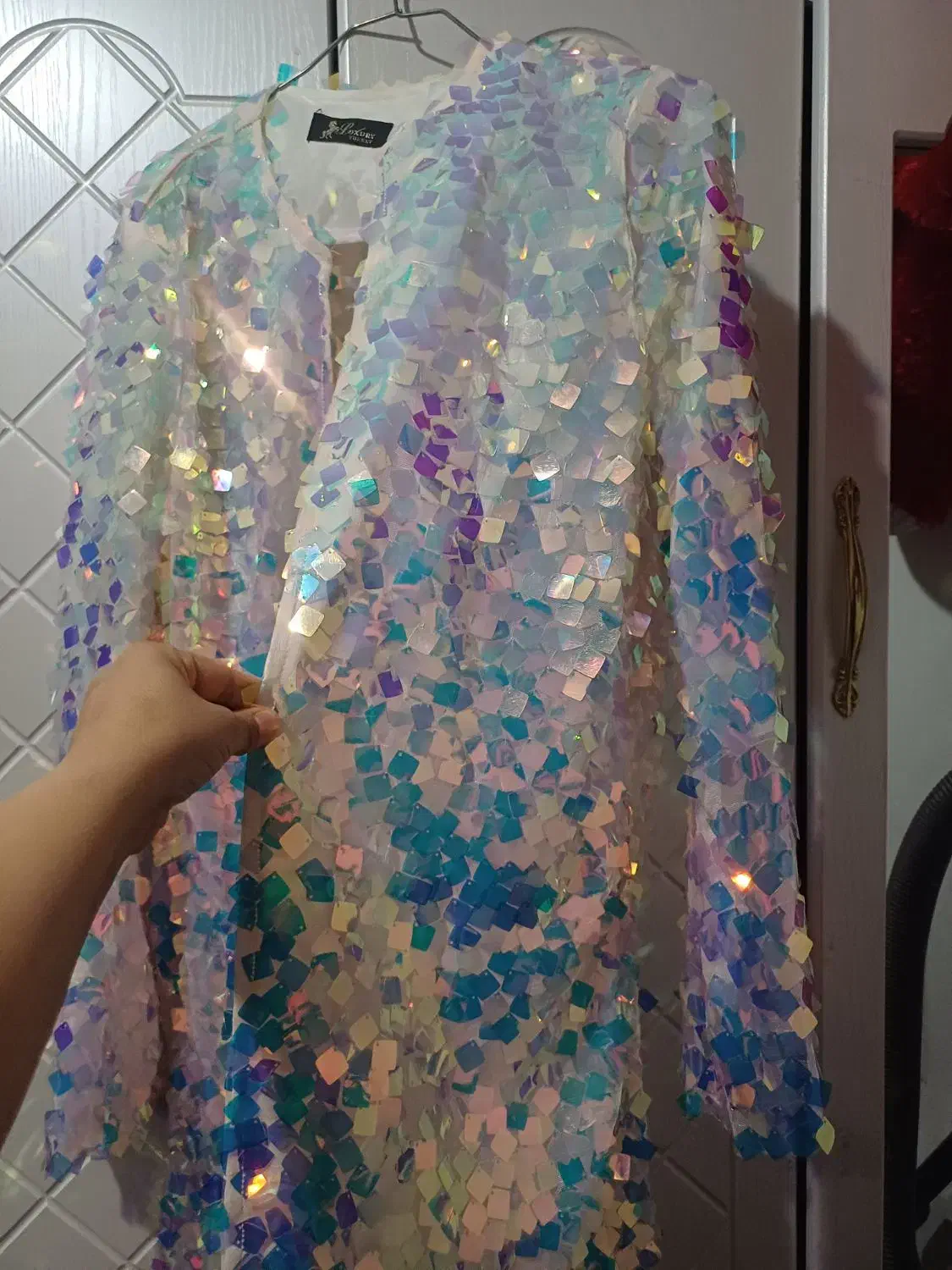 مانتوهفت رنگ تمام پولکی|لباس|تهران, شهرآرا|دیوار