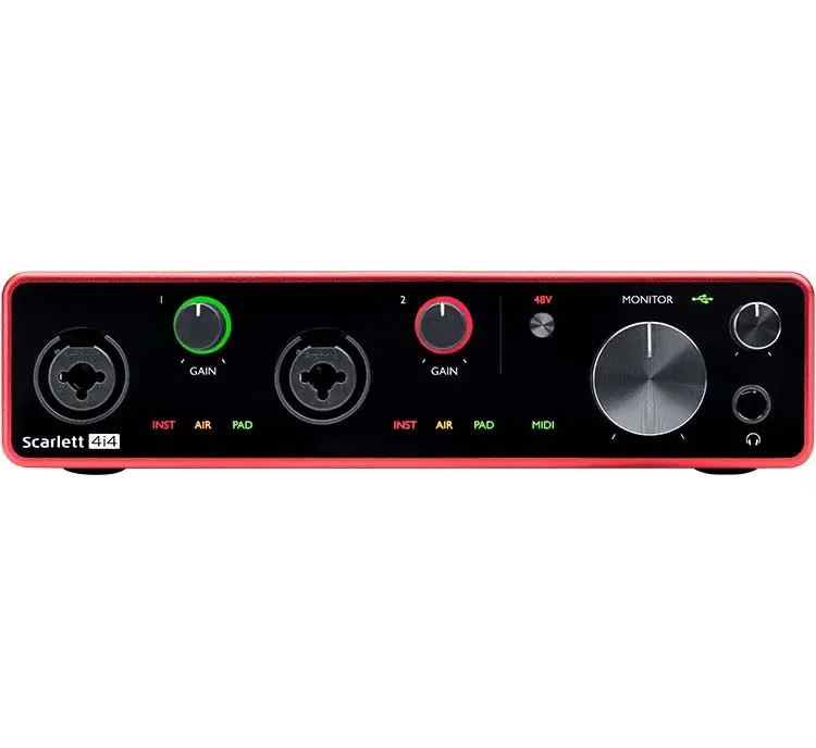 Focusrite Scarlett 4i4 3rd Gen کارت صدا حرفهای|سیستم صوتی خانگی|تهران, جهاد|دیوار