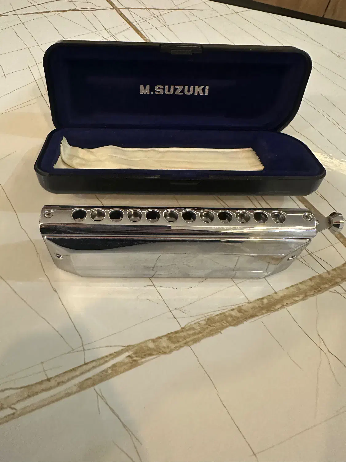 سازدهنی ۱۲ سوزنه کروماتیک سوزوکی اصل ژاپن|سازهای بادی|رشت, گلباغ نماز|دیوار