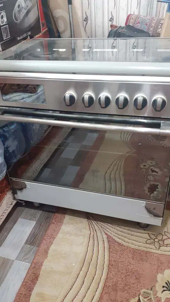 اجاق گاز فر دار مبله استیل فول و دیجیتال لوکاتی|اجاق گاز و لوازم برقی پختوپز|قائمشهر, |دیوار