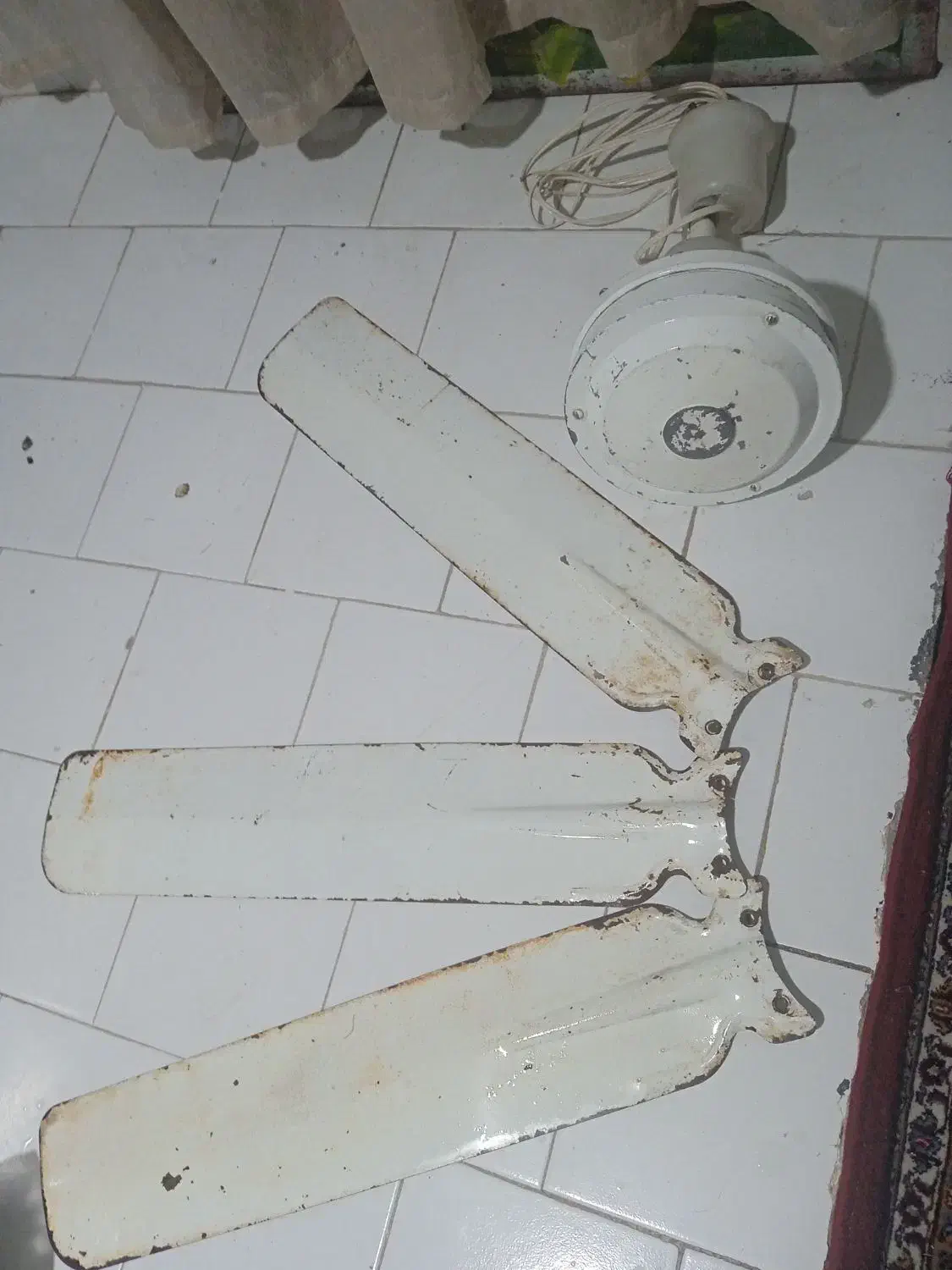 پنکه سقفی.|پنکه و تصفیه‌کنندهٔ هوا|زاهدان, |دیوار