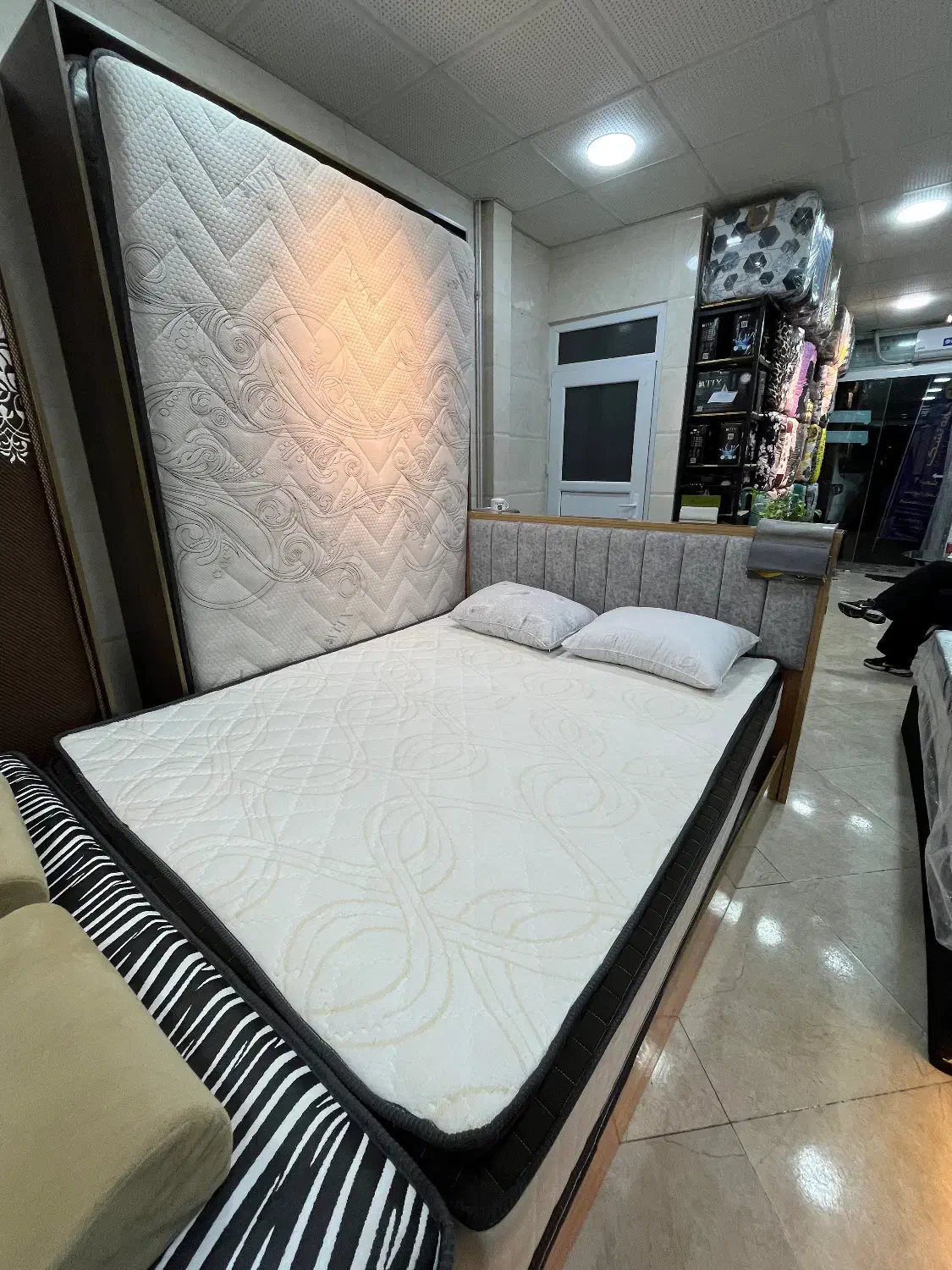 تشک *رویال مدل نانو ارامش*بدون واسه،تشک نو با کهنه|تشک تختخواب|رشت, پیرکلاچای|دیوار