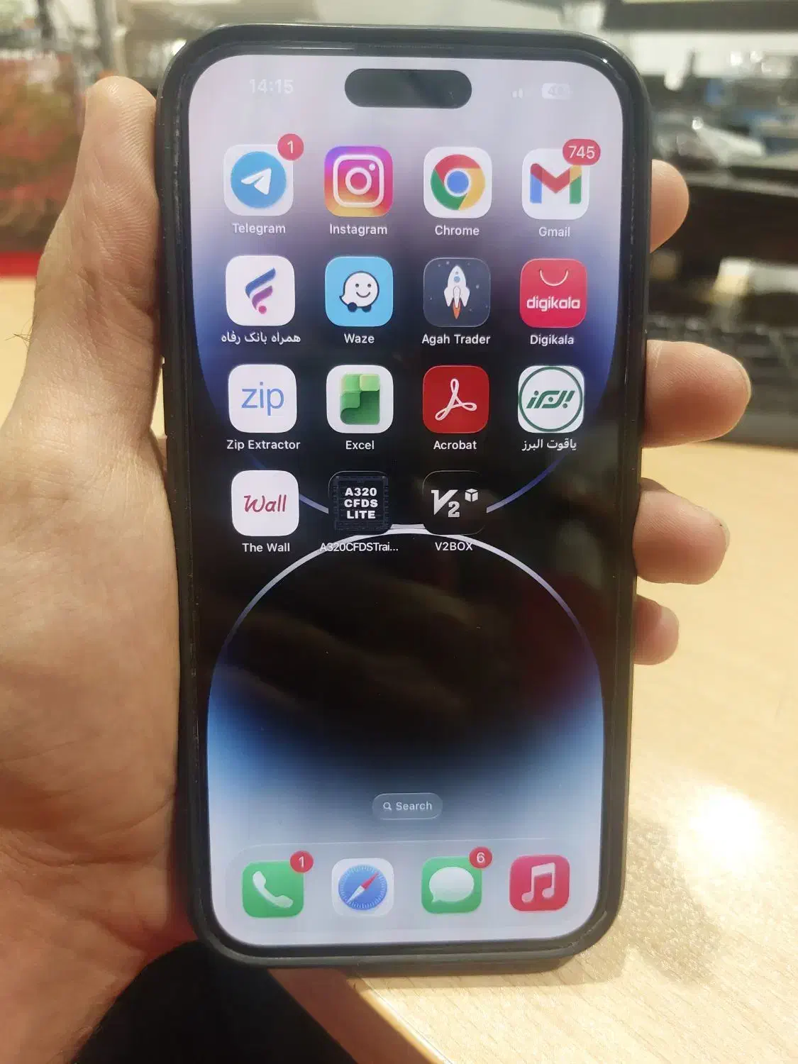 آیفون ۱۴ پرومکس ۲۵۶ دو سیمکارت باتری۹۹|موبایل|فردیس, شهرک شهید حسینی|دیوار