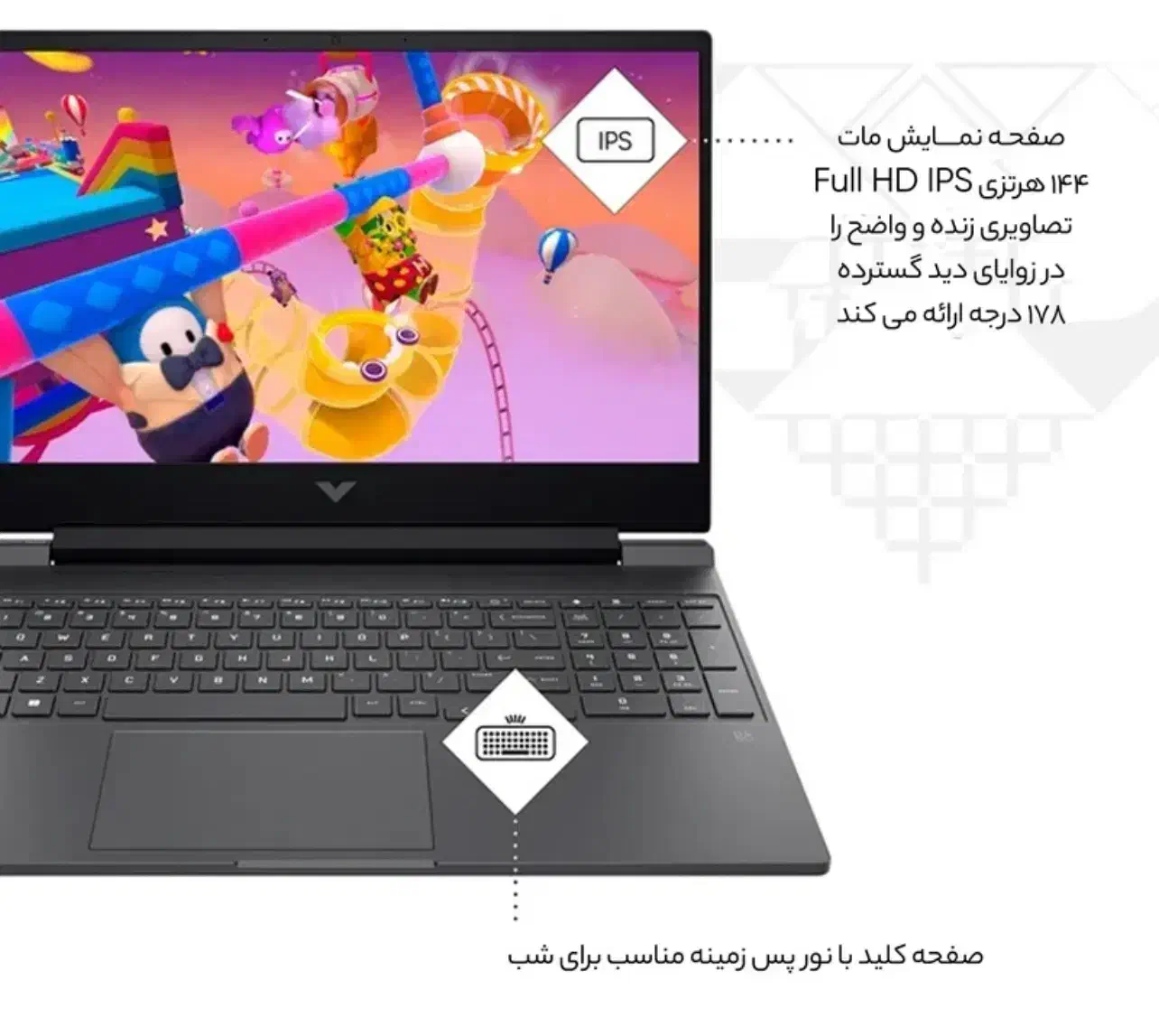 اچ پی آکبند اق ساط گرافیک مجزا 6 گیگ RTX با13420H|رایانه همراه|تهران, صادقیه|دیوار