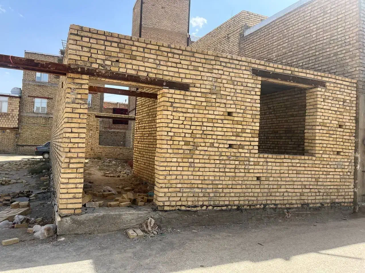 خانه نیمه ساخت مهدی آباد|فروش زمین و ملک کلنگی|همدان, |دیوار