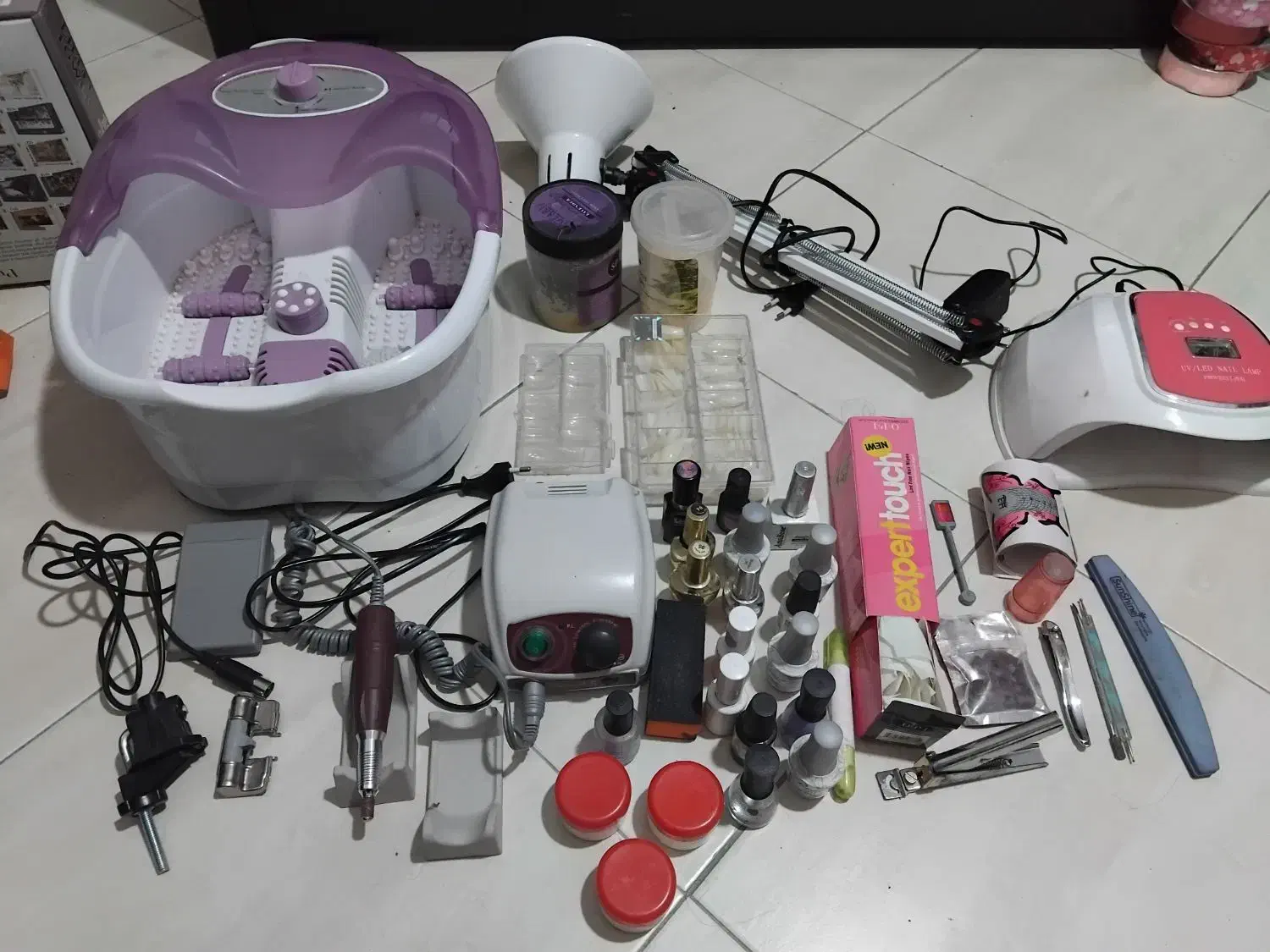 سوهان برقی ، یو وی ، جکوزی پدیکور، وسایل ناخن|آرایشگاه و سالن‌های زیبایی|مشهد, سجاد شهر|دیوار