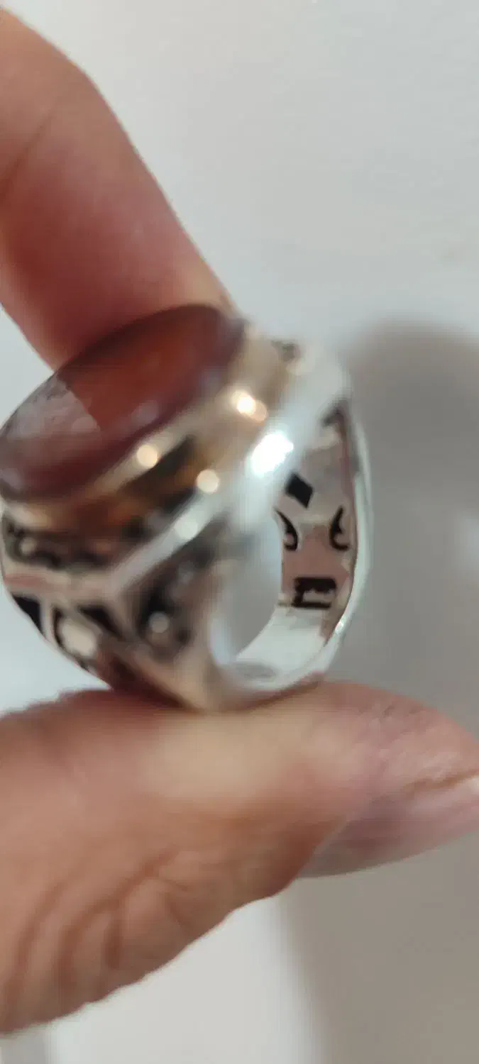 انگشتر نقره عقیق یمن خط|جواهرات|کهریزک, |دیوار