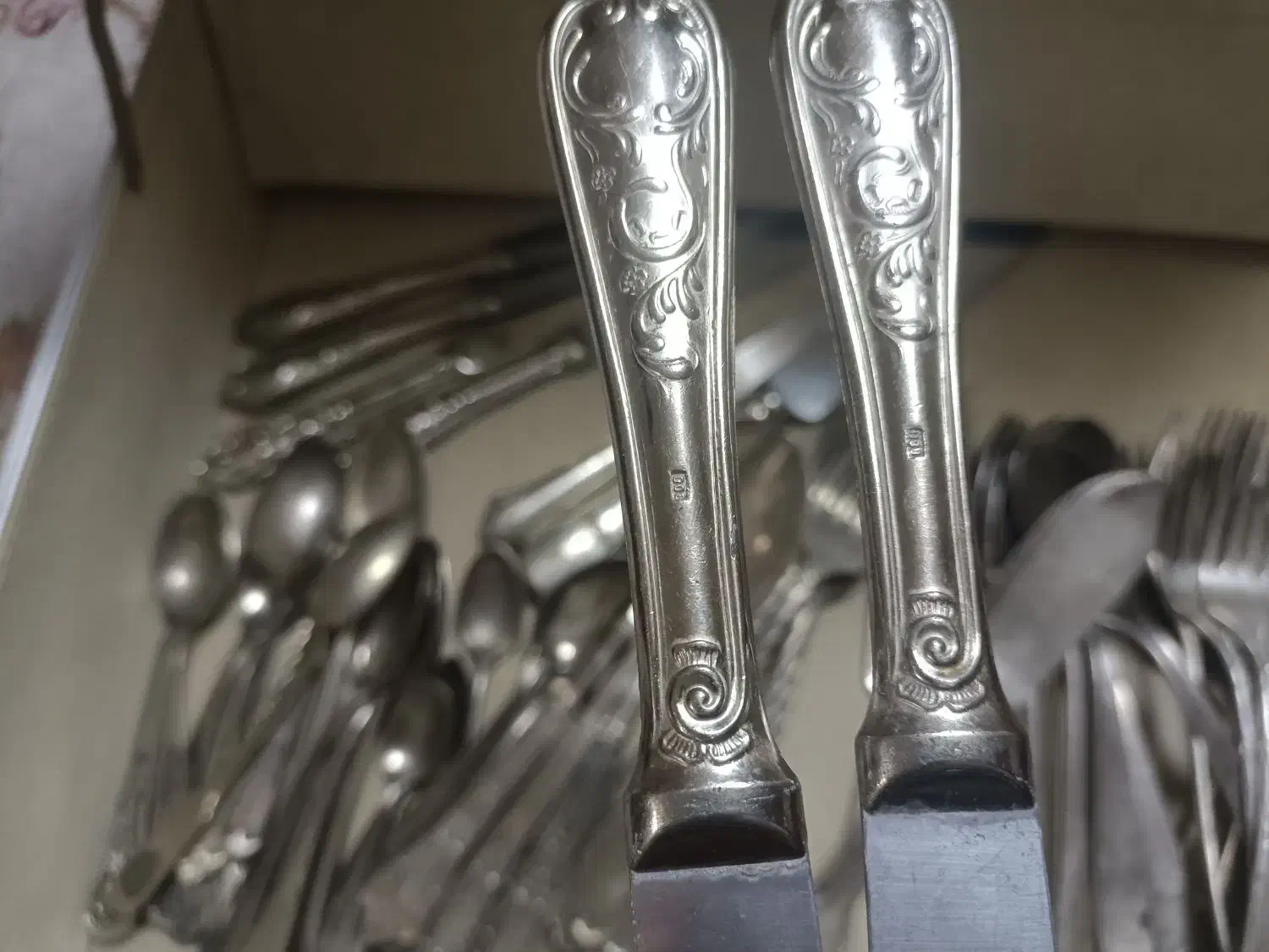 قاشق چنگال نقره|کلکسیون اشیاء عتیقه|تهران, شادآباد|دیوار